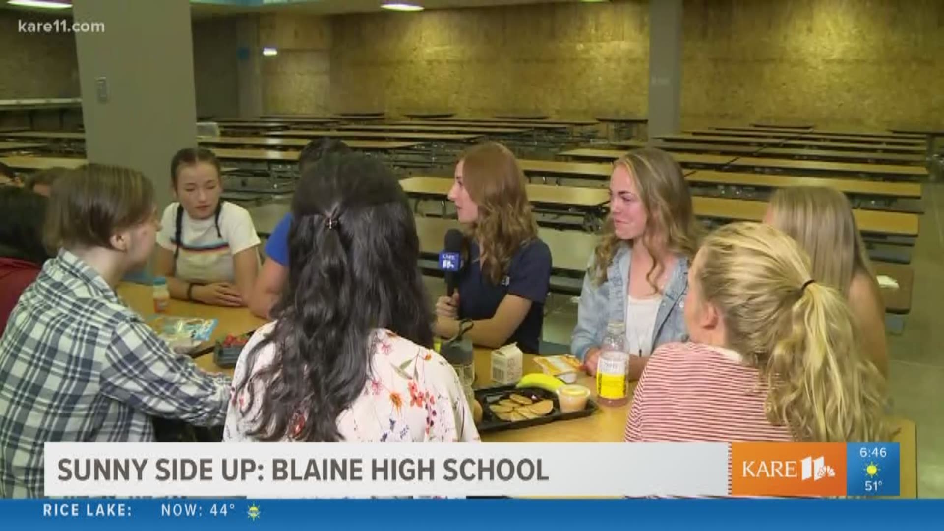 Sunny Side Up went back to school this week, heading to Blaine High School to eat breakfast with the student council!