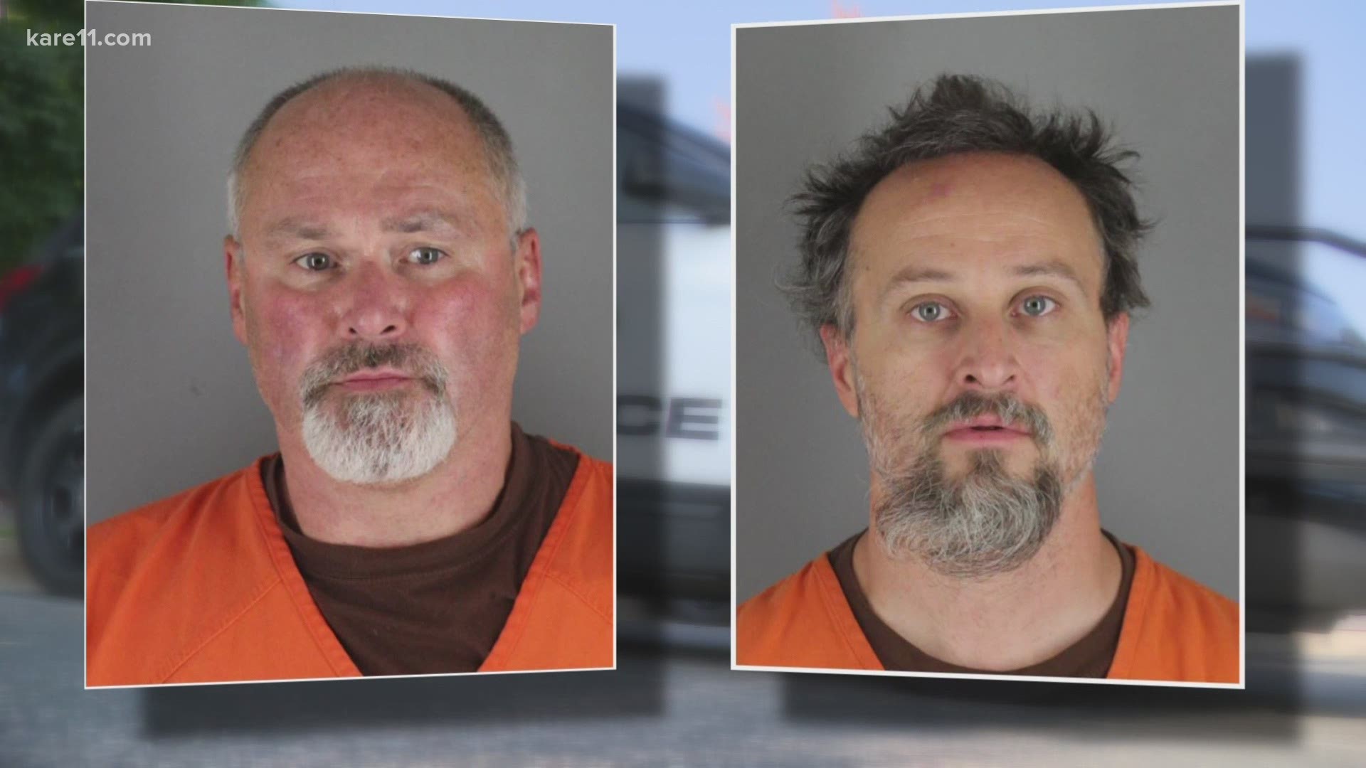 Danny Lee Denzer, 56, of Mounds View and Robert Lawrence Gabrio, 45, of Aitken have both been charged with first-degree burglary.