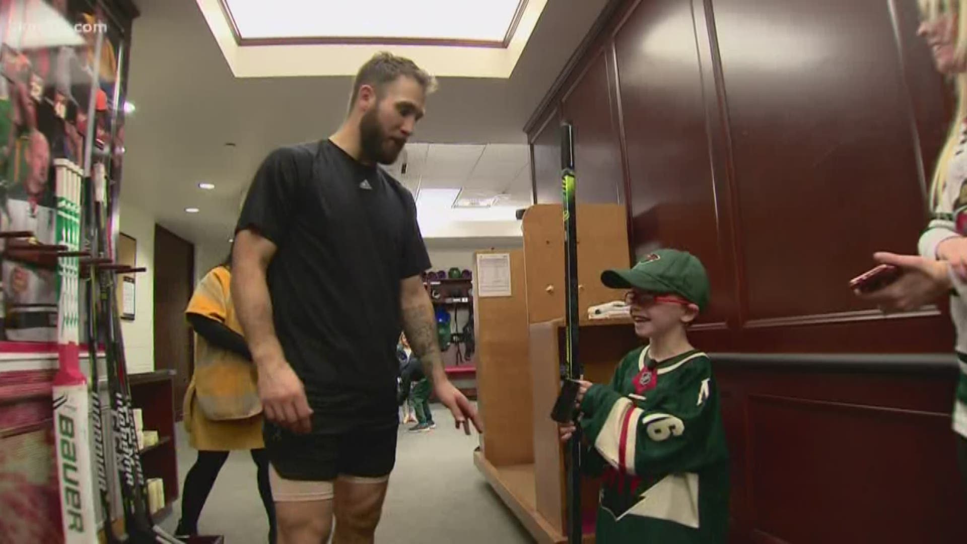 MN Wild' Jason Zucker gave this young boy a birthday to remember.