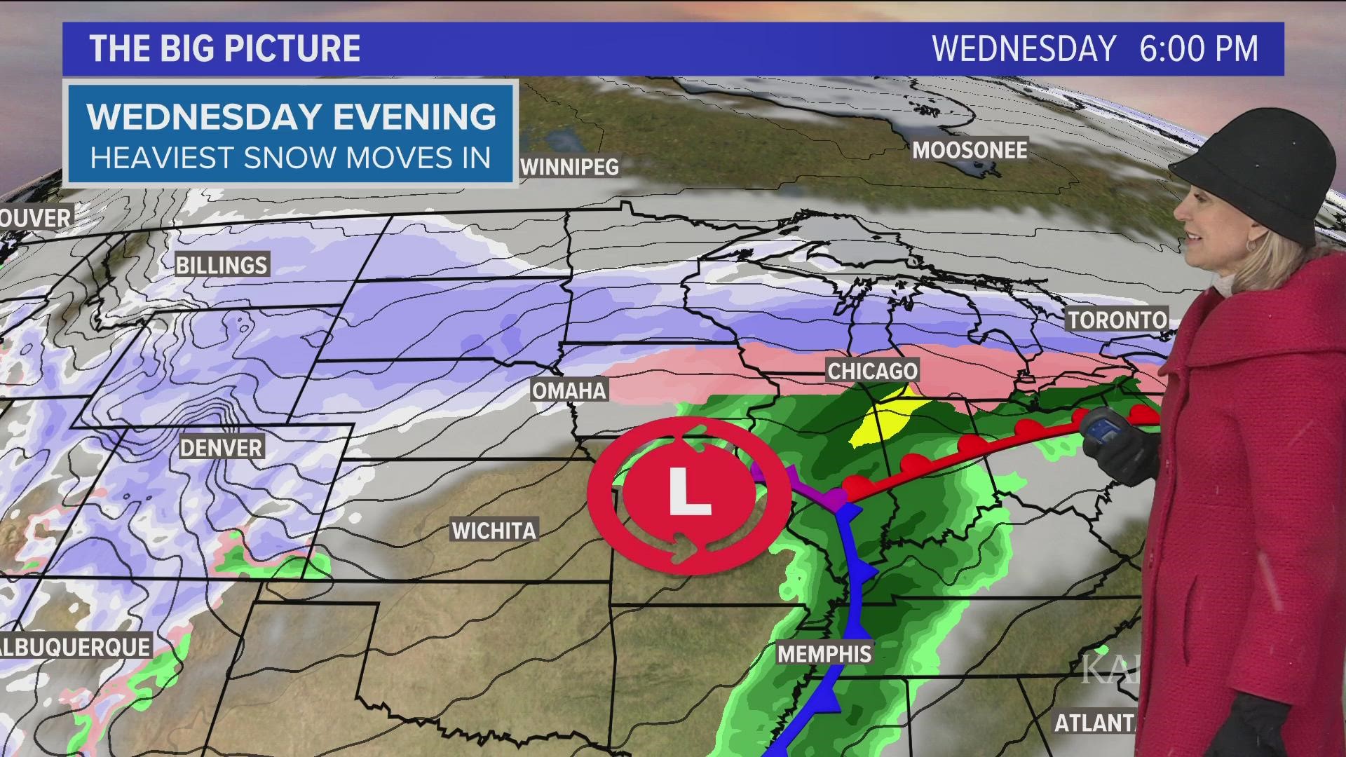 KARE 11 chief meteorologist Belinda Jensen walks through each day of this potentially historic winter storm.