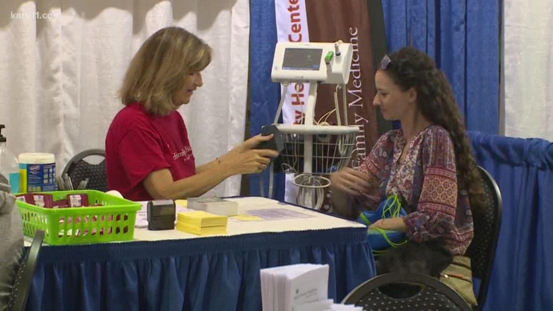 United Family Medicine offers blood pressure checks at the fair