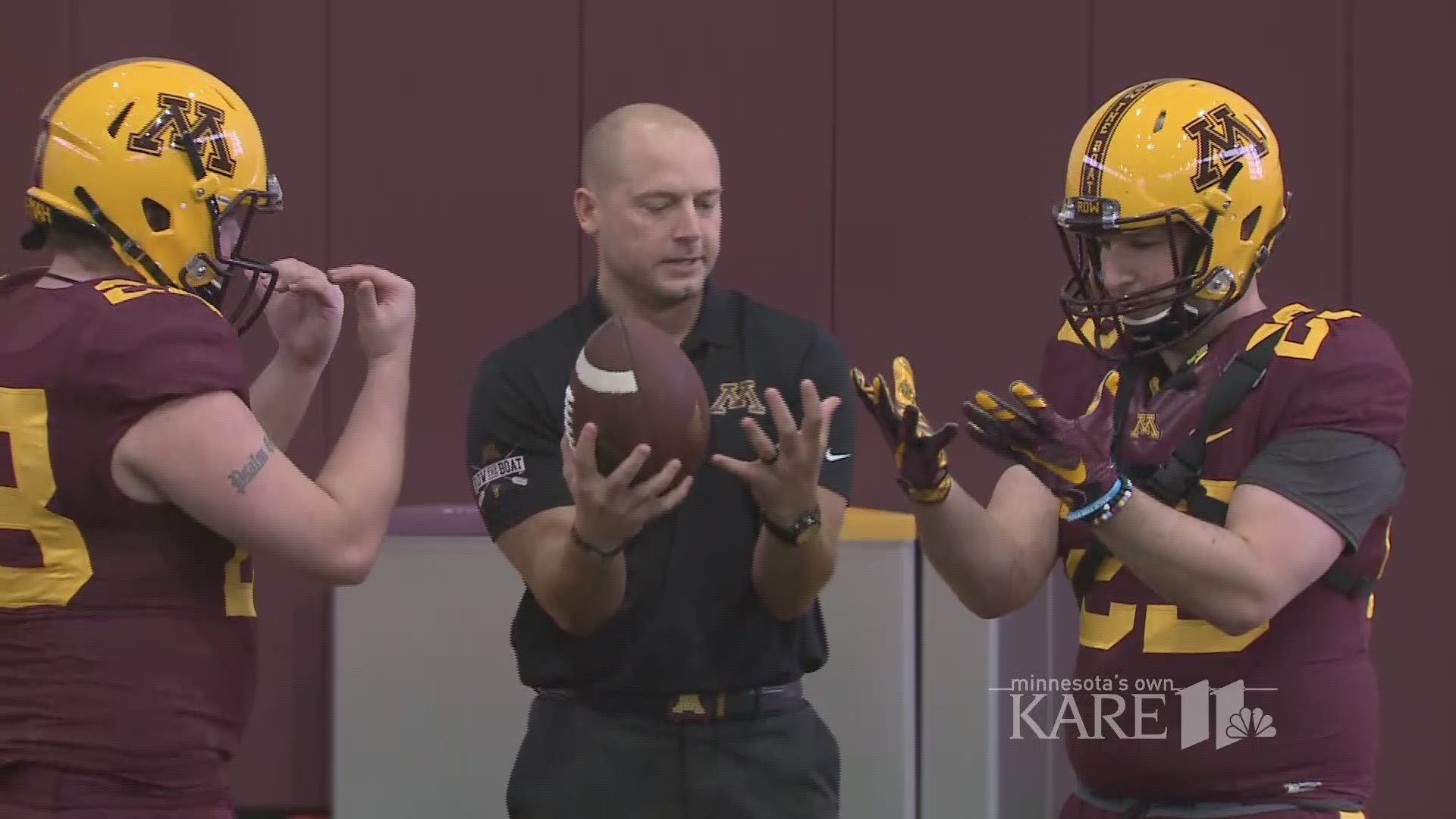 A stunt at last year's spring game had the KARE 11 sports crew wondering "How Hard Can It Be?" to field punts.  Dave Schwartz and Ryan Shaver found out with the help of Gophers Head Coach PJ Fleck.