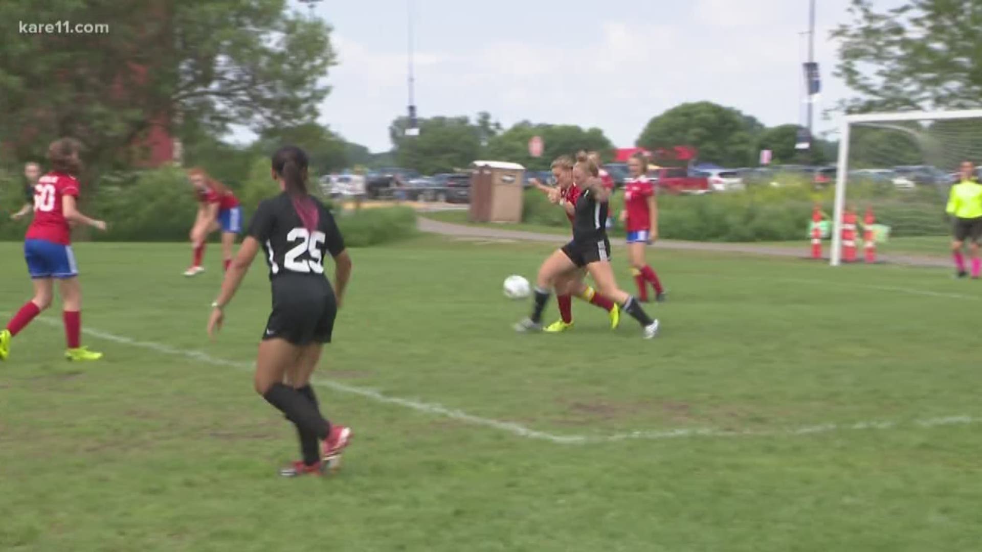 More than 1,000 youth soccer teams are in Blaine for the Target USA Cup, and playing in the middle of a heat wave. https://kare11.tv/2xWgDUU