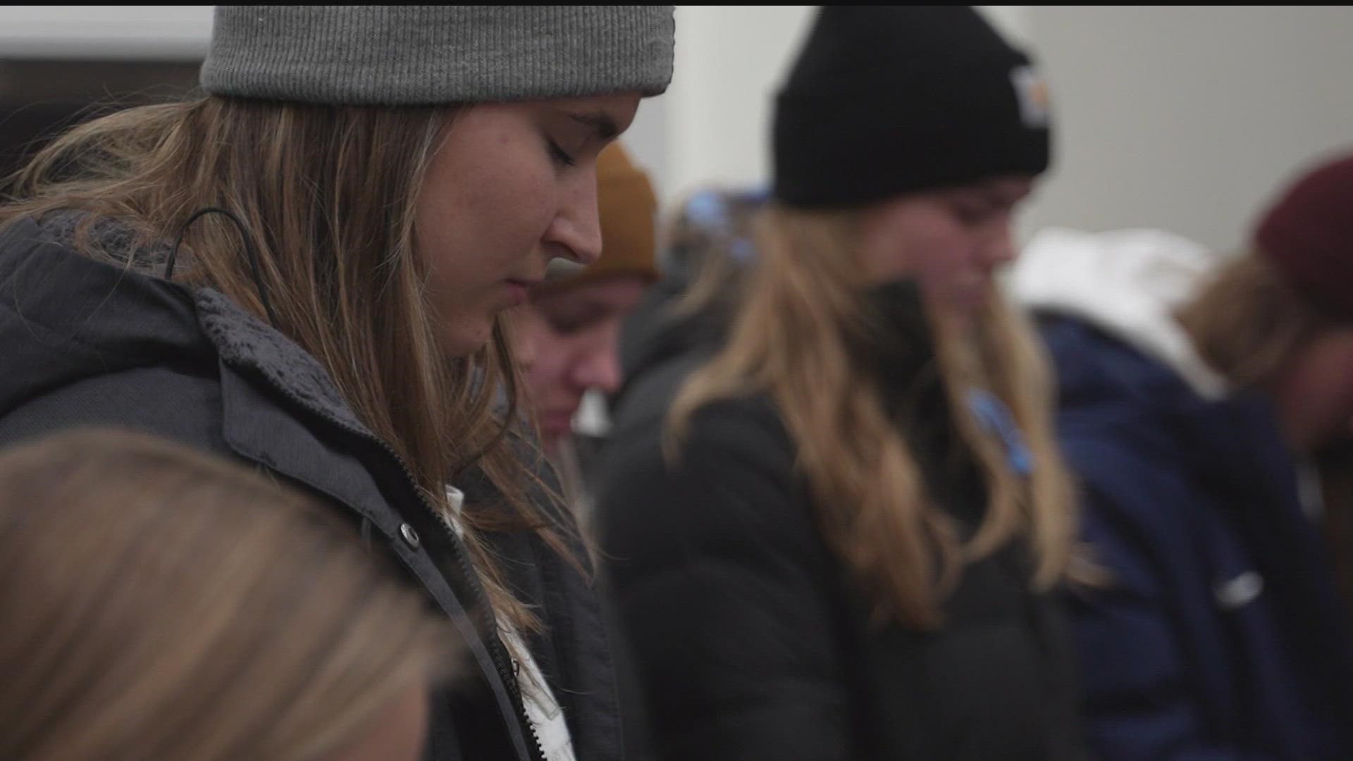 With jackets to blankets donated by students, members of the outreach team load up and head out distributing winter goods, intending to help those in need.