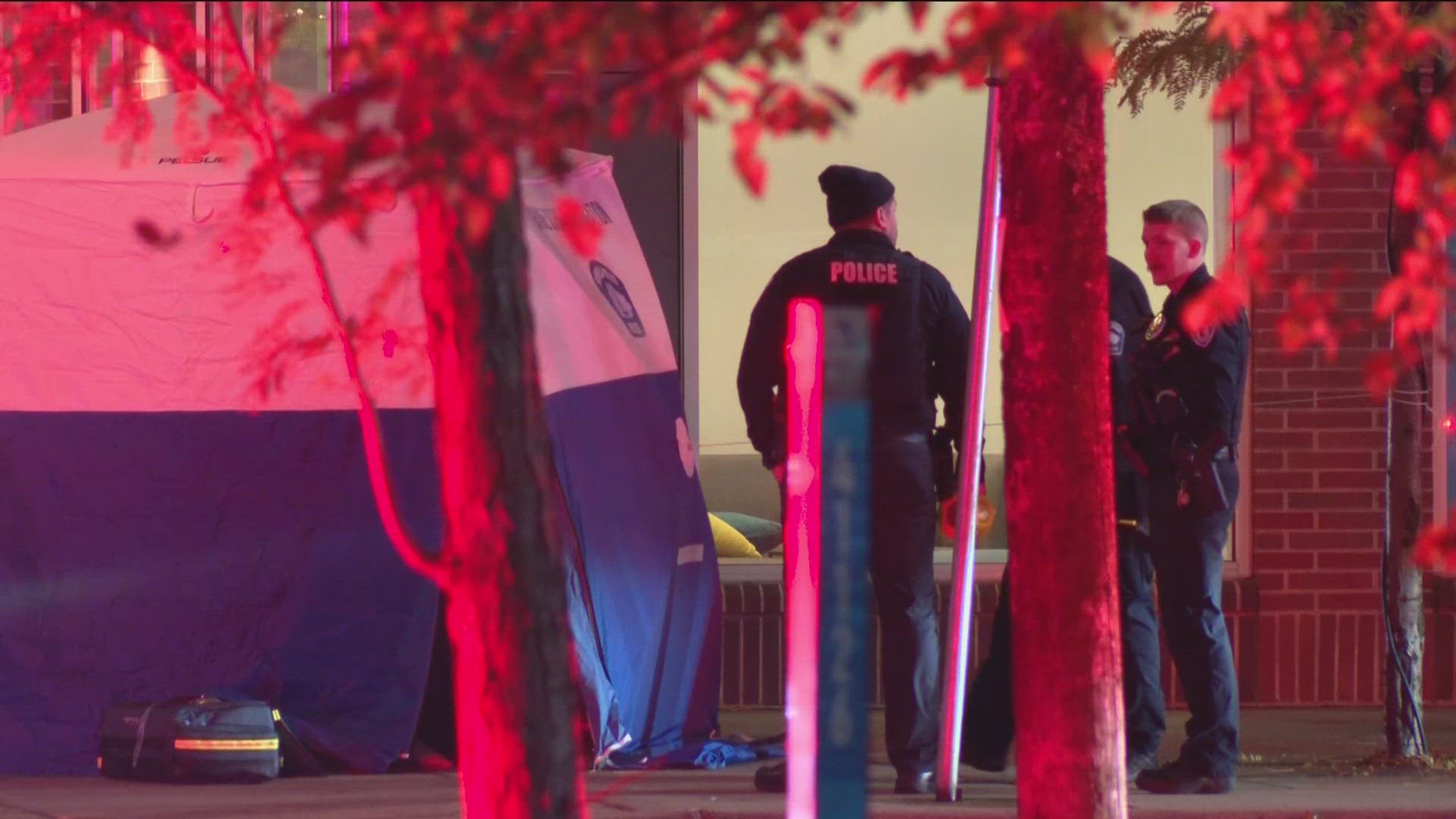 MPD said officers reported hearing automatic gunfire before locating three victims near the corner of 13th Avenue and 5th Street. 