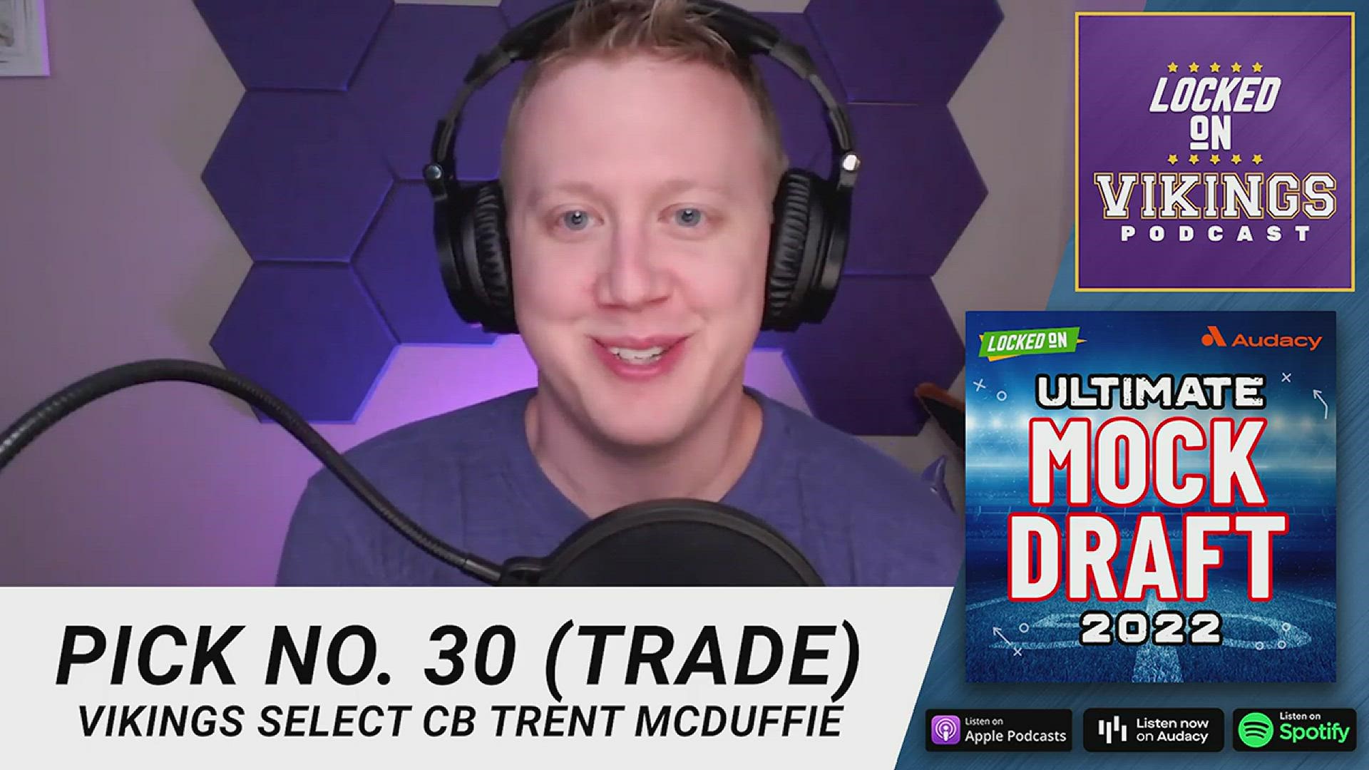 The Minnesota Vikings Select Trent McDuffie In The Ultimate NFL Mock Draft  2022