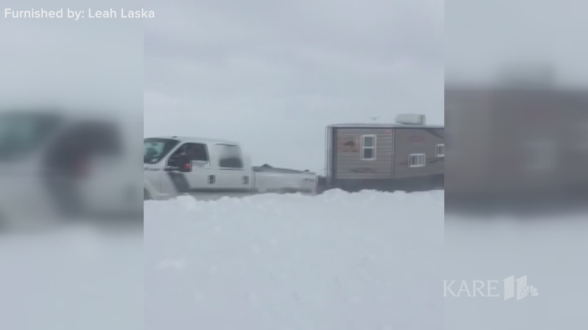 Heavy drifting on ice roads has left hundreds of ice anglers stranded across Lake Mille Lacs. The snow is so deep vehicles can't get back to the mainland, leaving those stranded keeping a worried eye on their propane and food supplies.