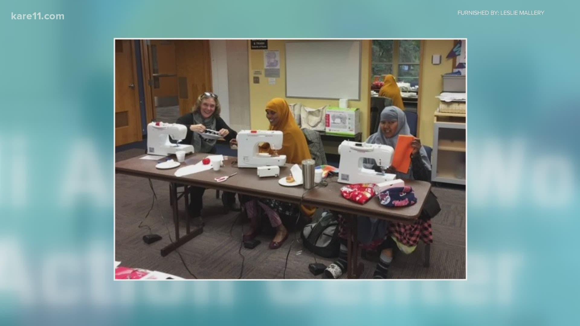 Women with the Somali American Women Action Center are sewing thousands of masks during the COVID-19 pandemic.