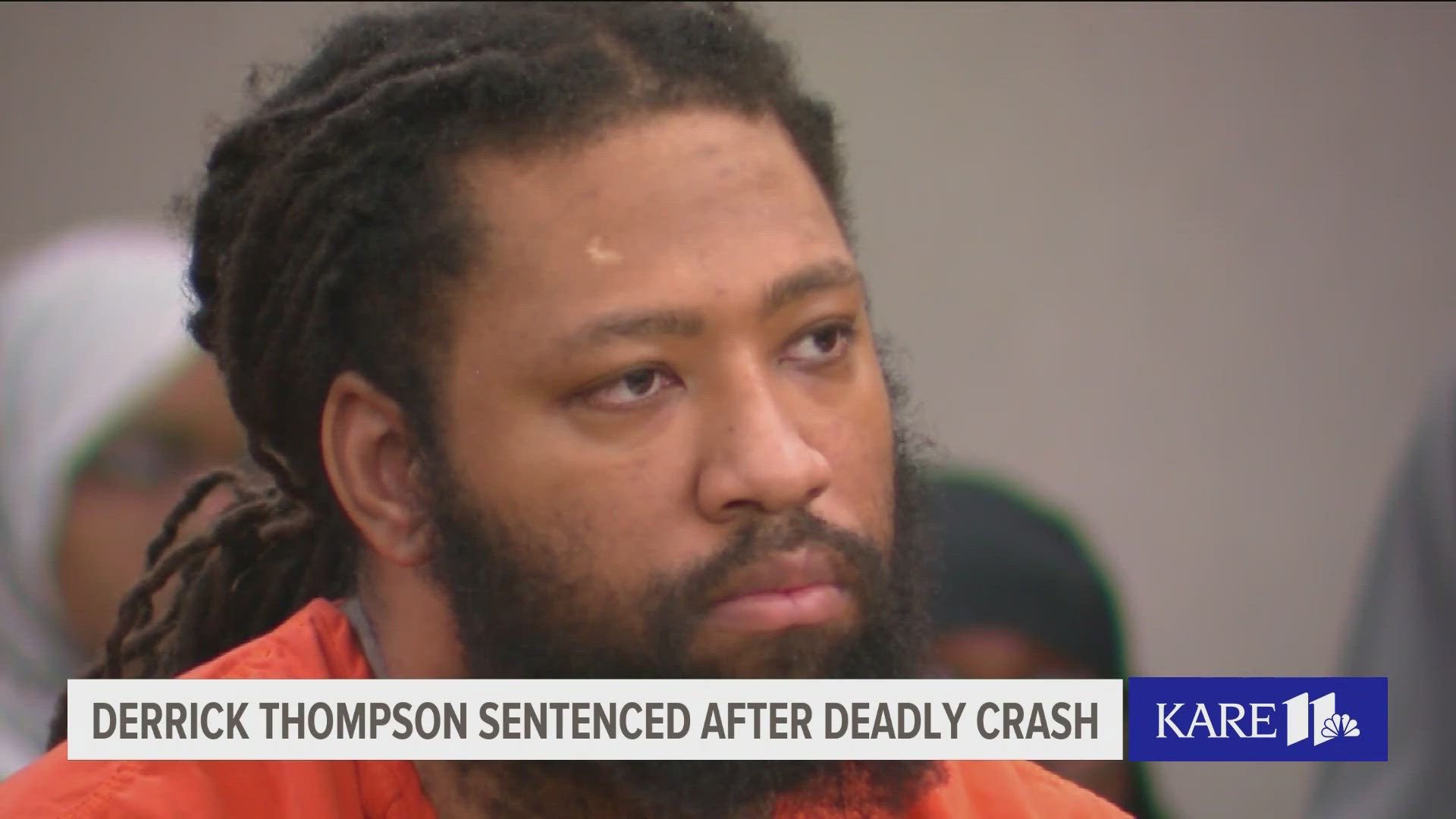 Derrick Thompson receives a 58-year sentence for a Minnesota crash that killed five young women. 
