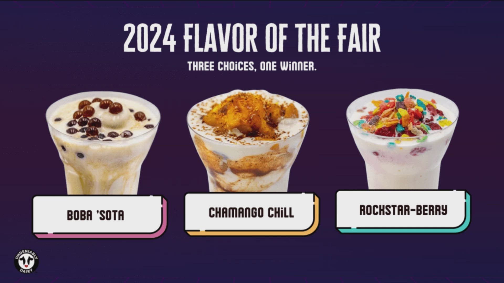Midwest Dairy is calling on ice cream enthusiasts to vote for one of three offerings that are finalists for this year's official flavor at the Great Minnesota Get-To