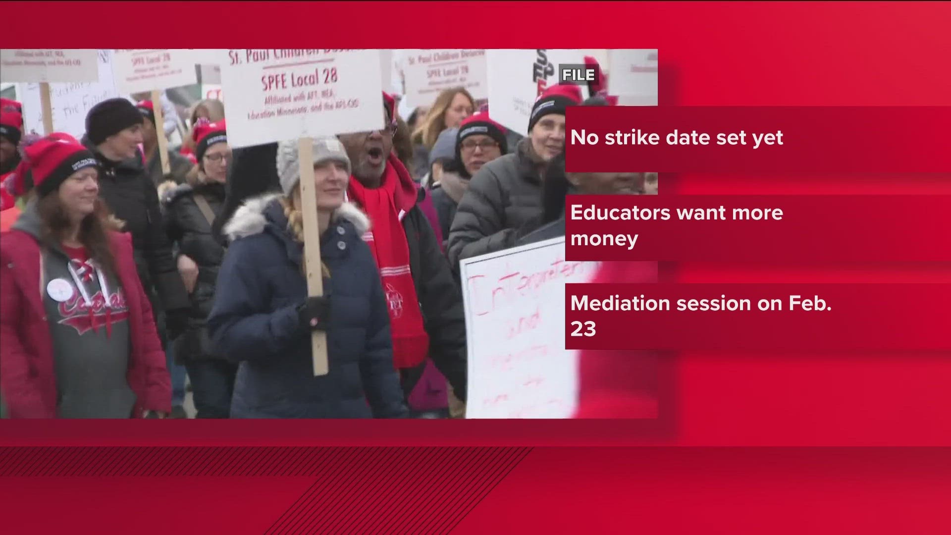 According to the St. Paul Federation of Educators, more than 92% of the nearly 3,700 members voted to strike, setting in motion the possibility for a strike.