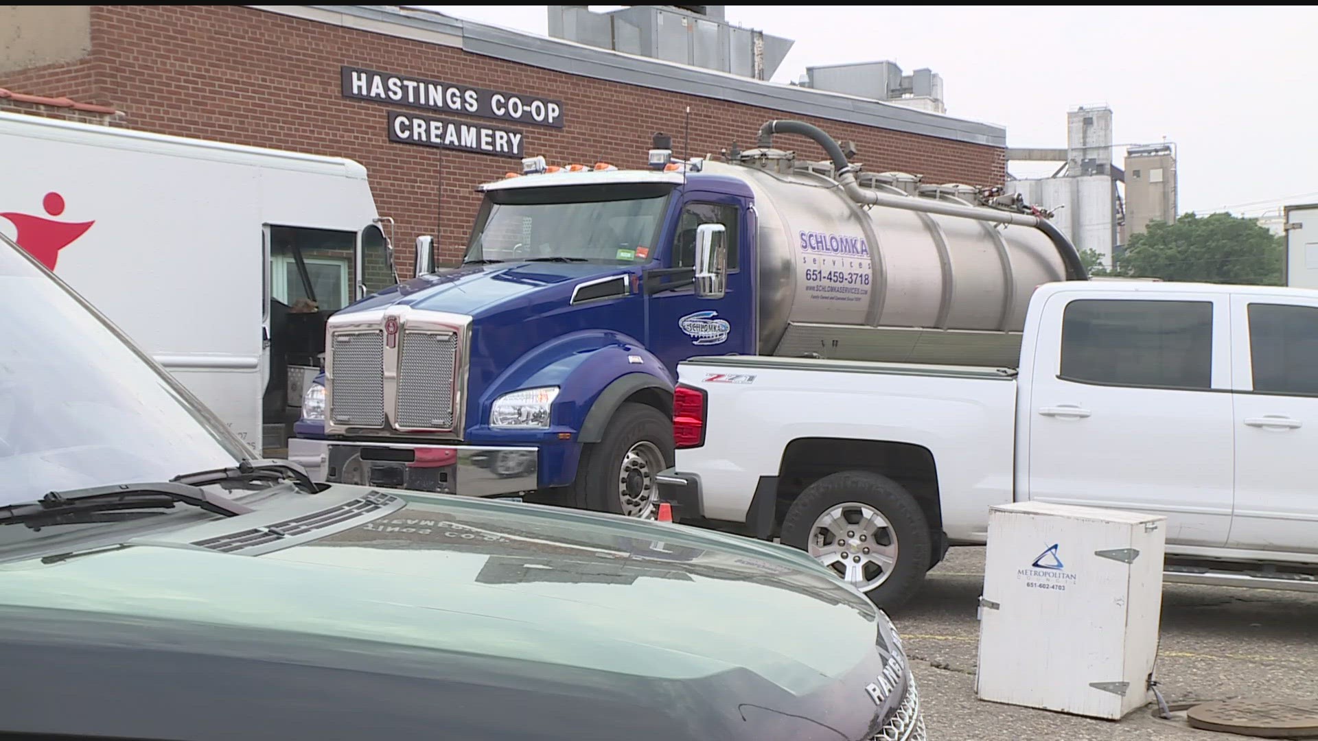 A creamery in Hastings is struggling to operate after being cut off from the city sewer system for wastewater violations.