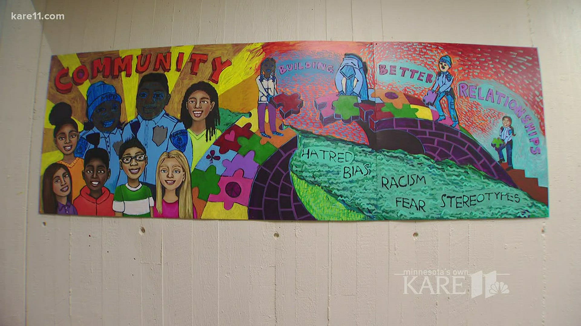 A  new program called "Mural Squad" is helping police build relationships with students at Franklin Middle School -- as they paint together. http://kare11.tv/2zUXEwc