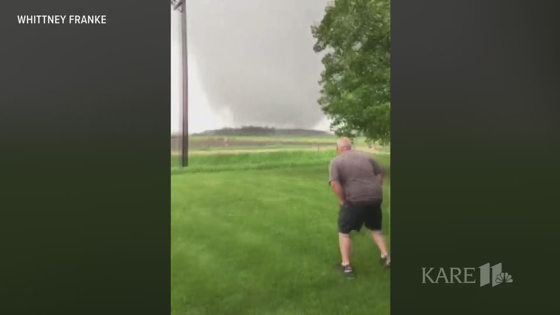 Wow. Whittney Franke captured this video of a tornado that touched down north of Charles City, Iowa. Here's the latest on tornado warnings in southeastern Minnesota: https://kare11.tv/2Wsmxeb