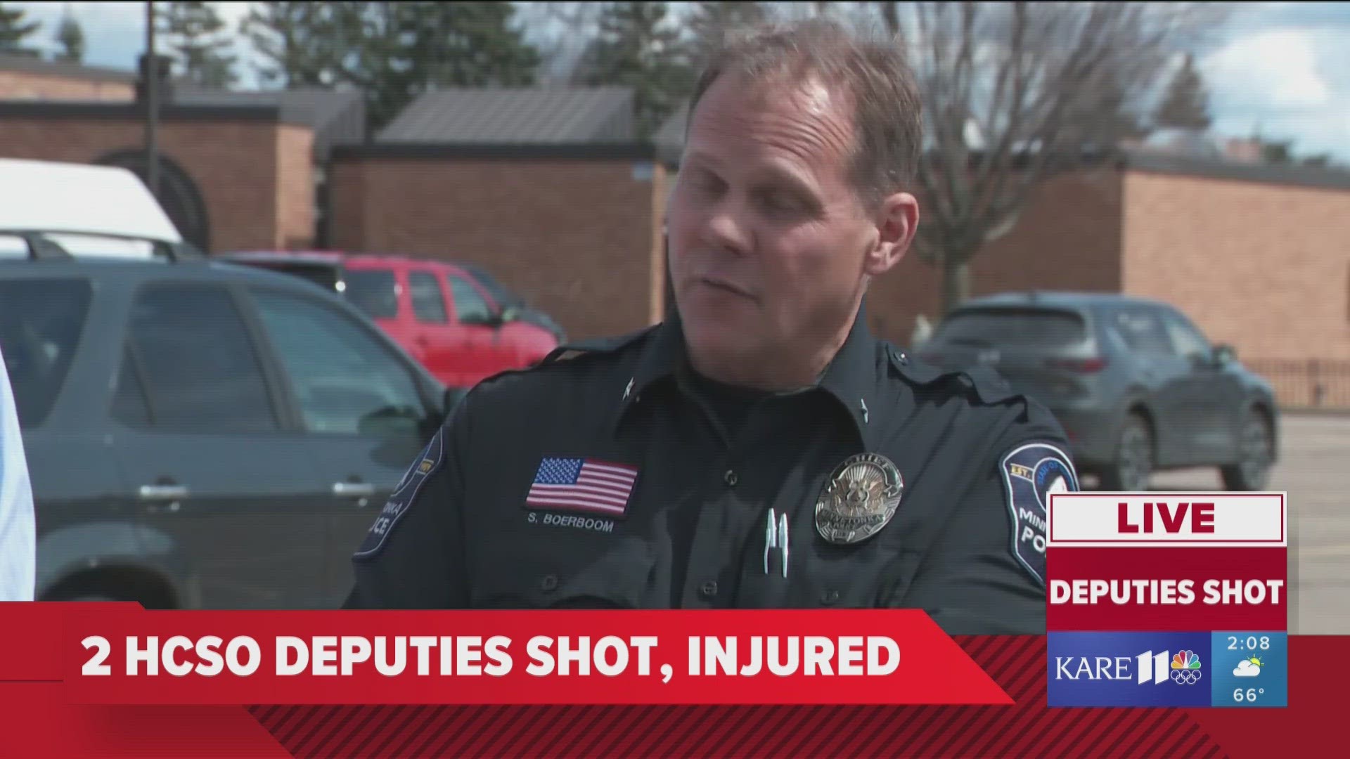 Minnetonka police said in a press conference two Hennepin County Sheriff's deputies suffered non-life-threatening injuries in a shooting Wednesday morning.