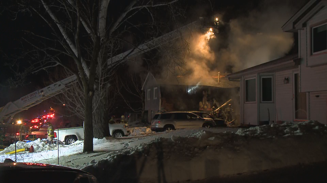 House fire in Maple Grove displaces family