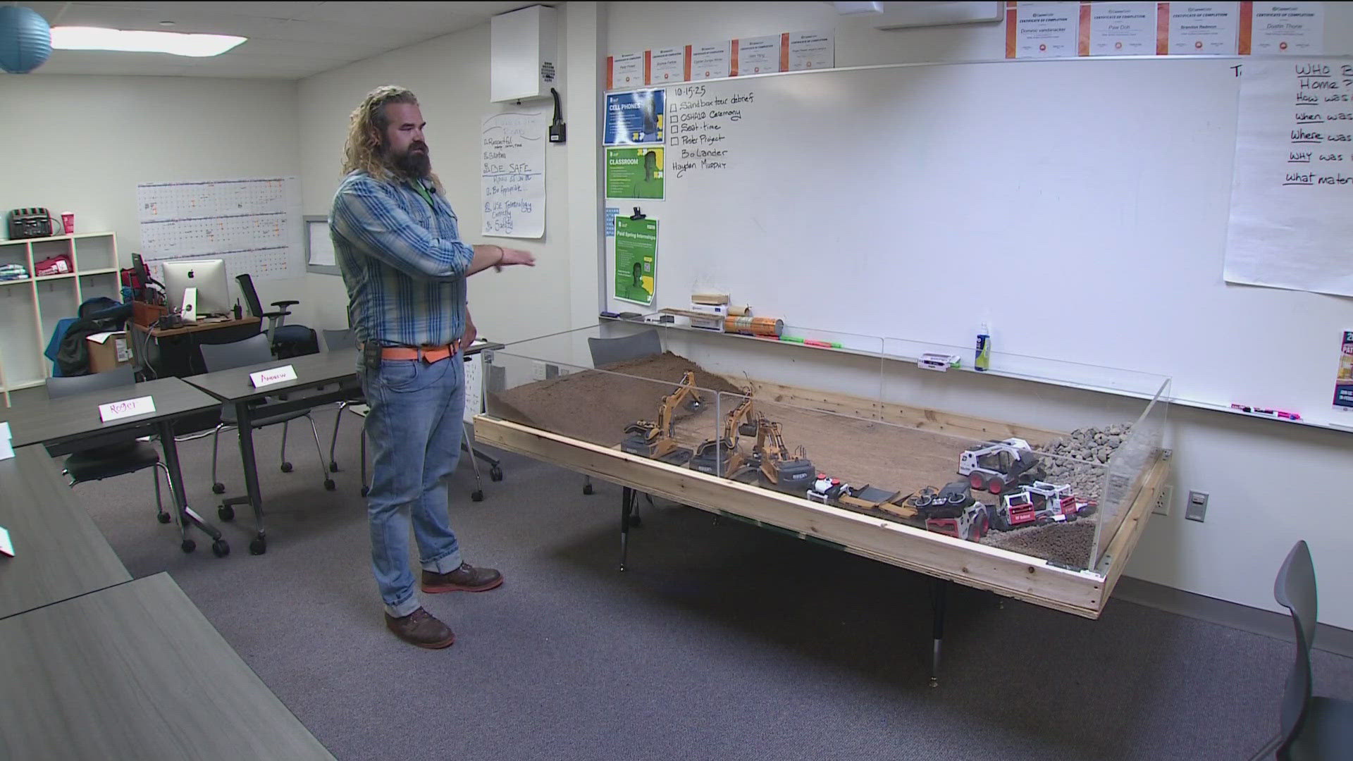 SPPS and Operating Engineers Local 49 have partnered to teach students about operating heavy machinery.