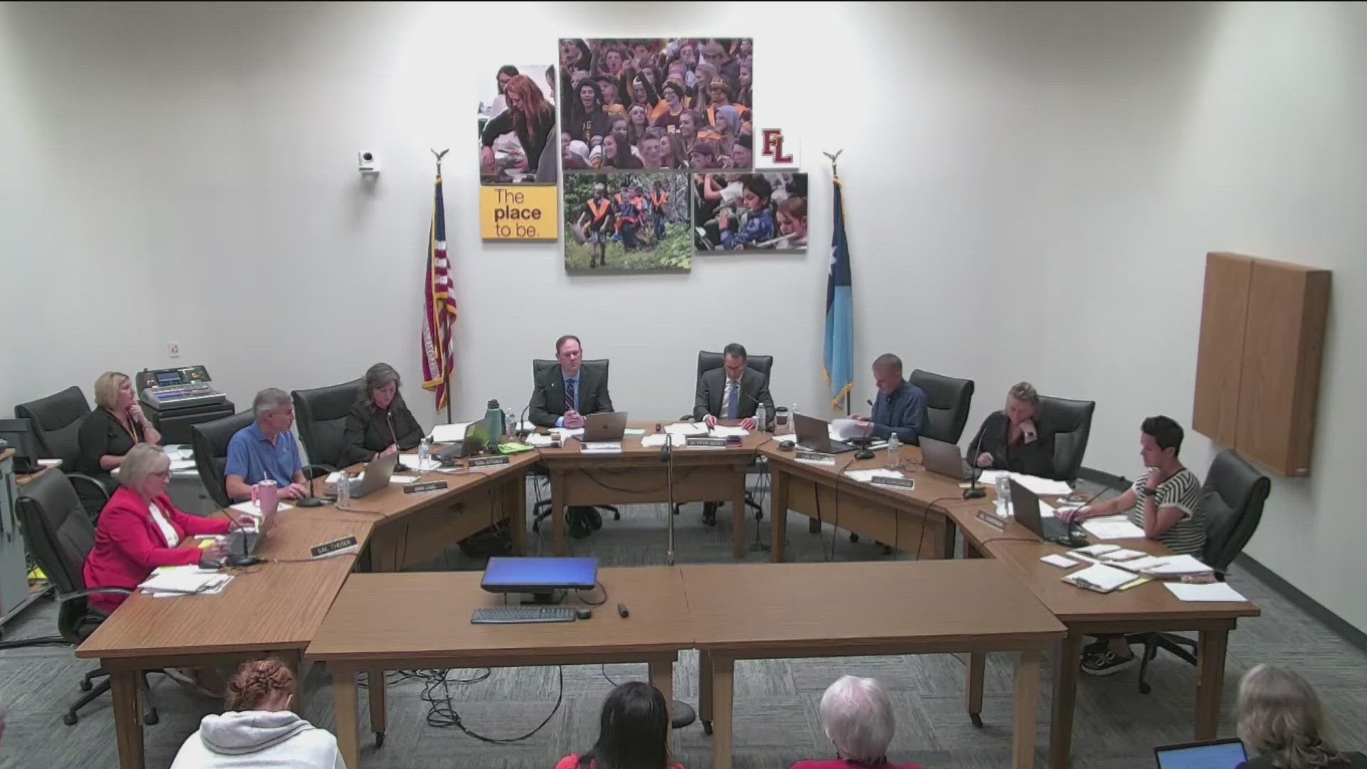 A policy change proposed at a previous meeting would have eliminated specific language banning students from wearing symbols of the KKK.