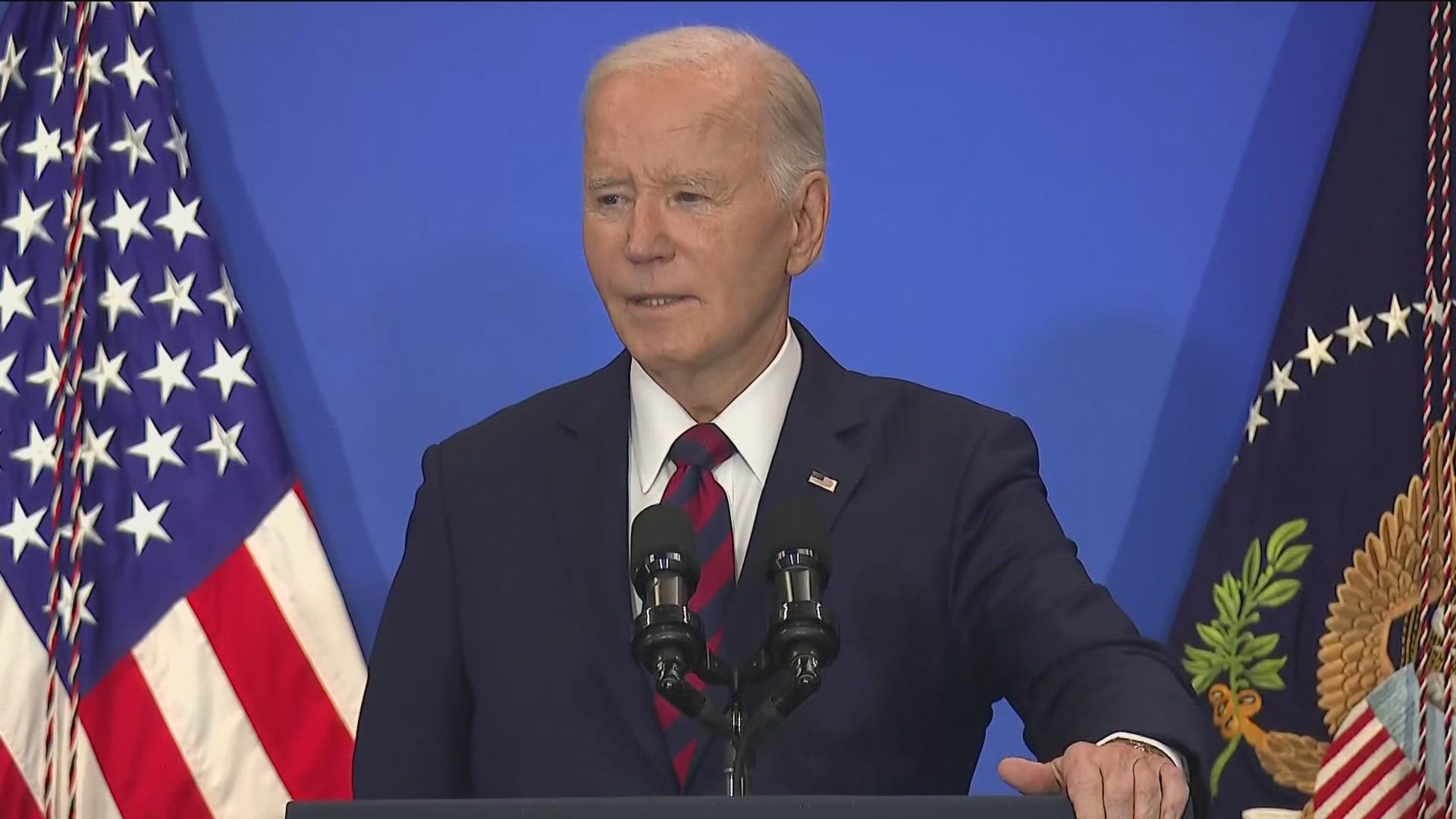 President Biden defended his economic worldview and the record it's yielded ahead of January's transfer of power, pointing to major growth in jobs and wages.