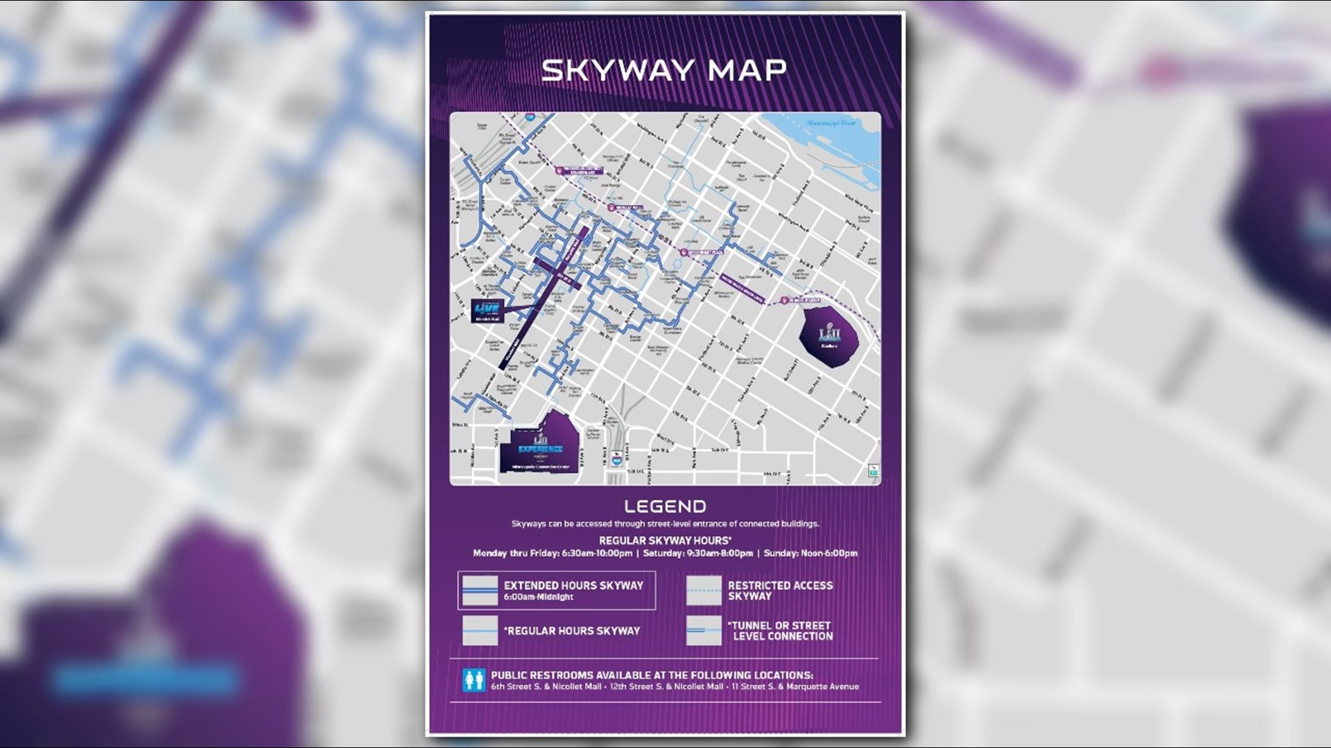 Minneapolis skyways to extend hours for Super Bowl