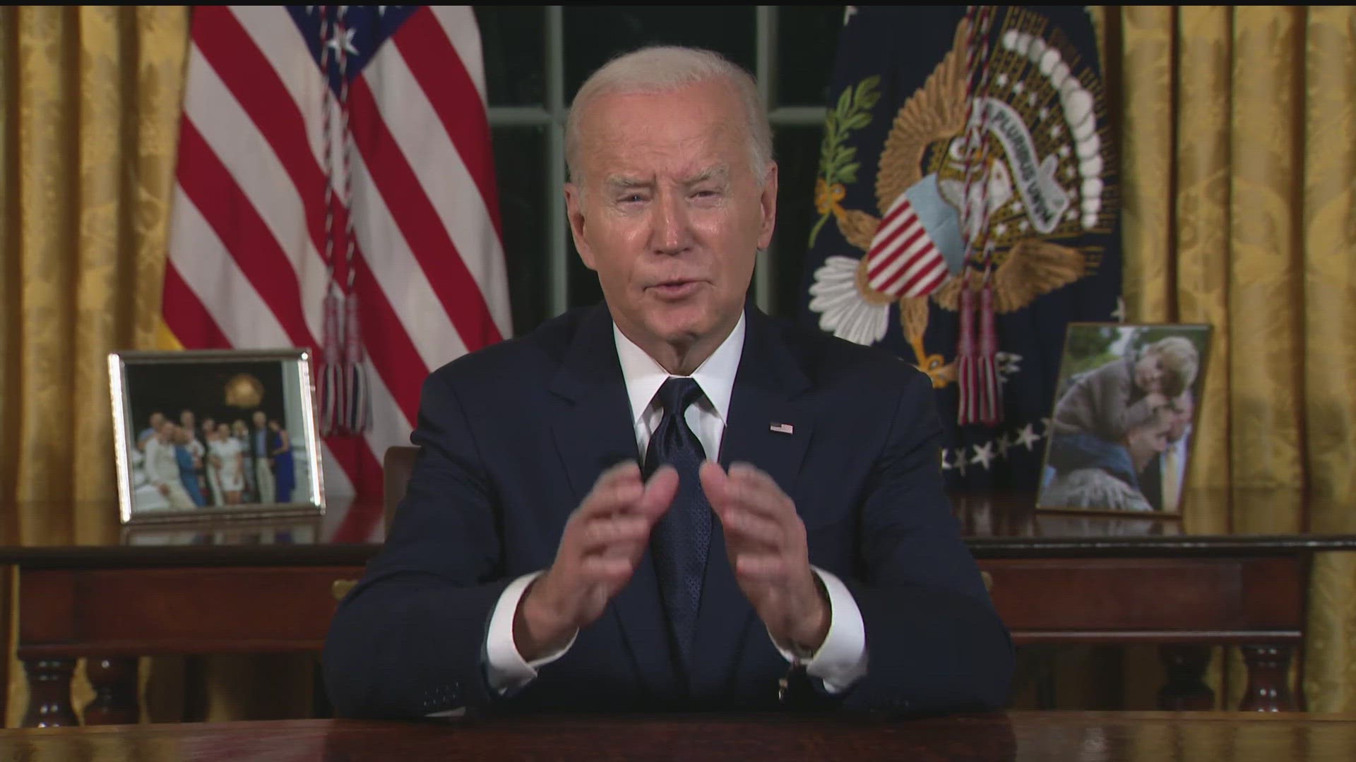President Biden's speech was a plea to the American public to support military aid to U.S. allies, but Congress and world leaders were also paying close attention.