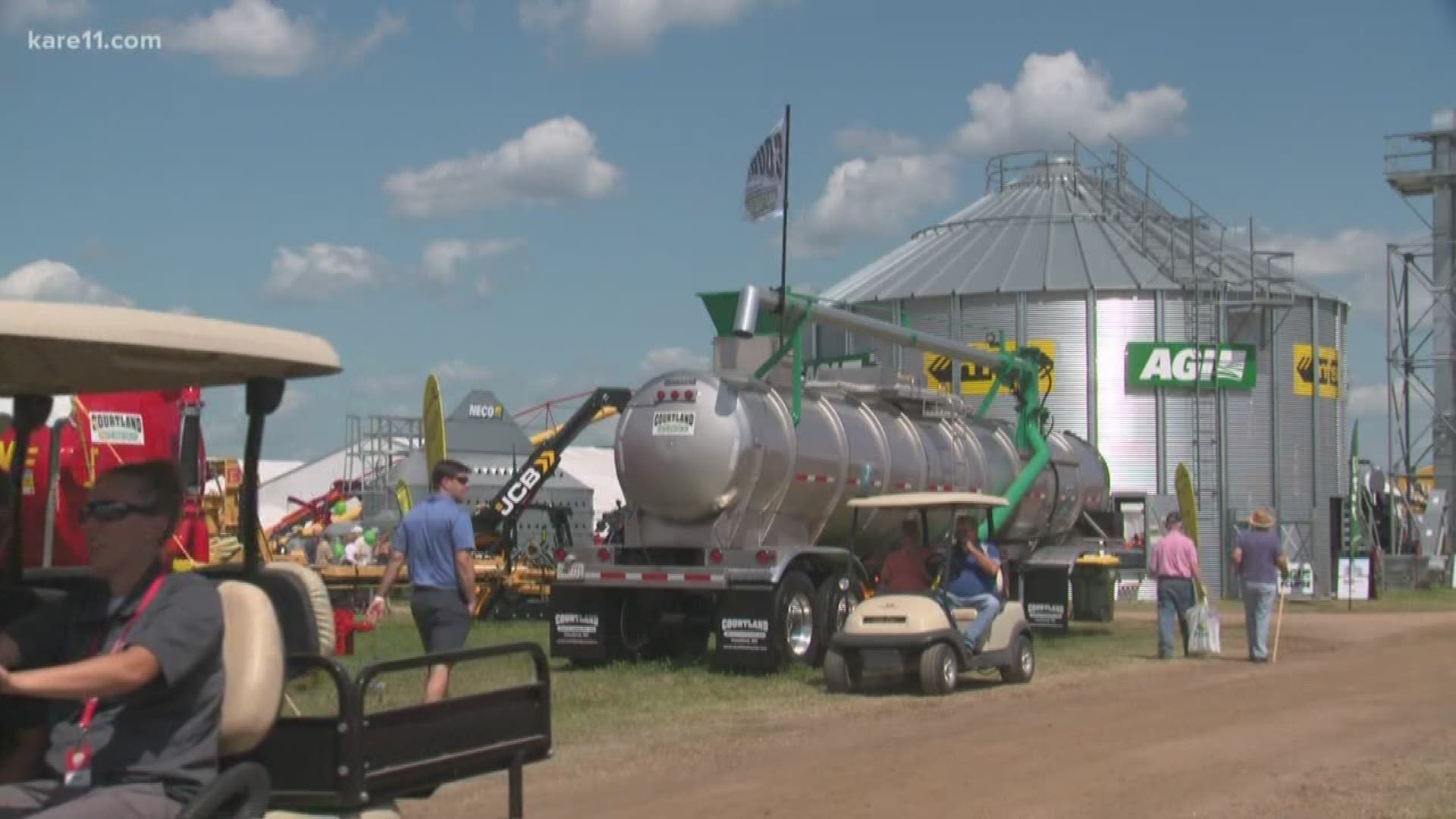 Farmers who gathered at the annual ag fair near Redwood Falls say they're running out of patience with ongoing uncertainty about exports to China.