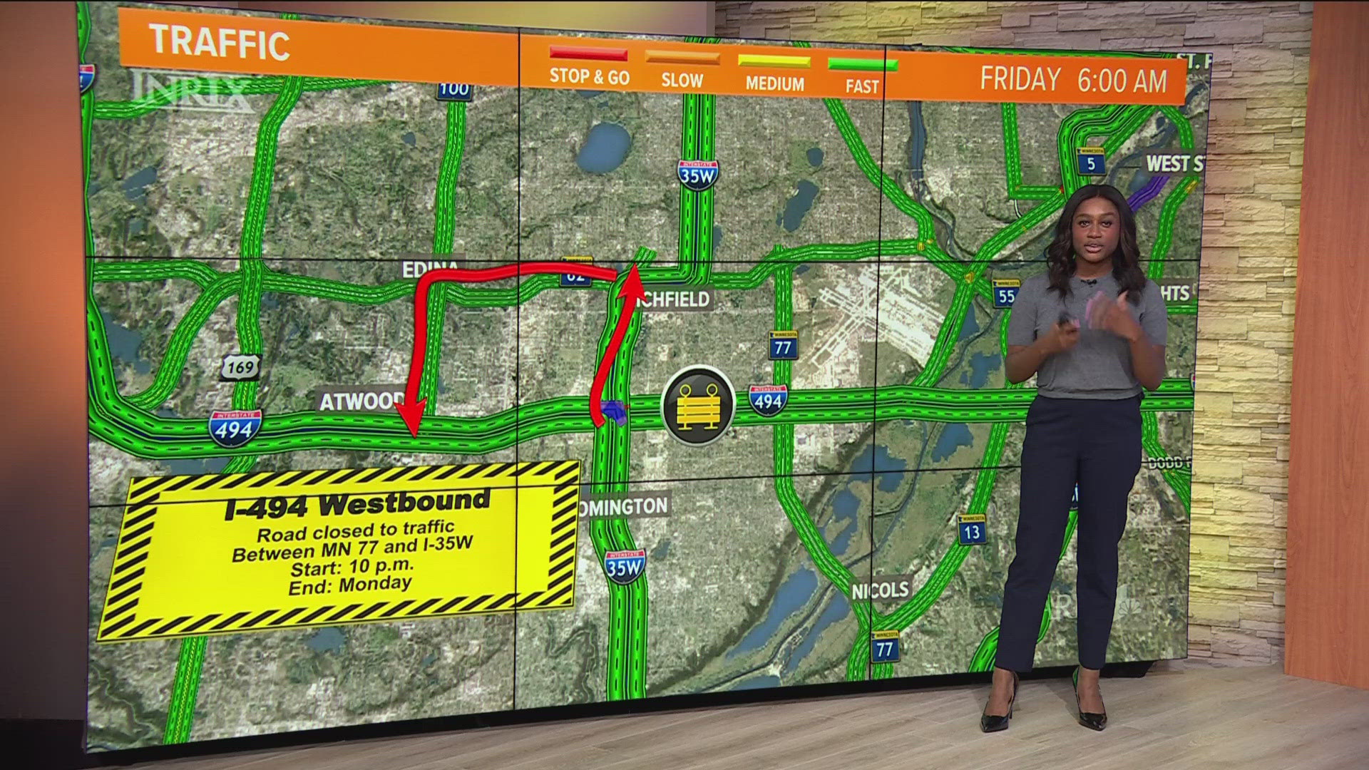 If you're headed to the Mall of America or MSP Airport, make extra time for your commute this weekend.