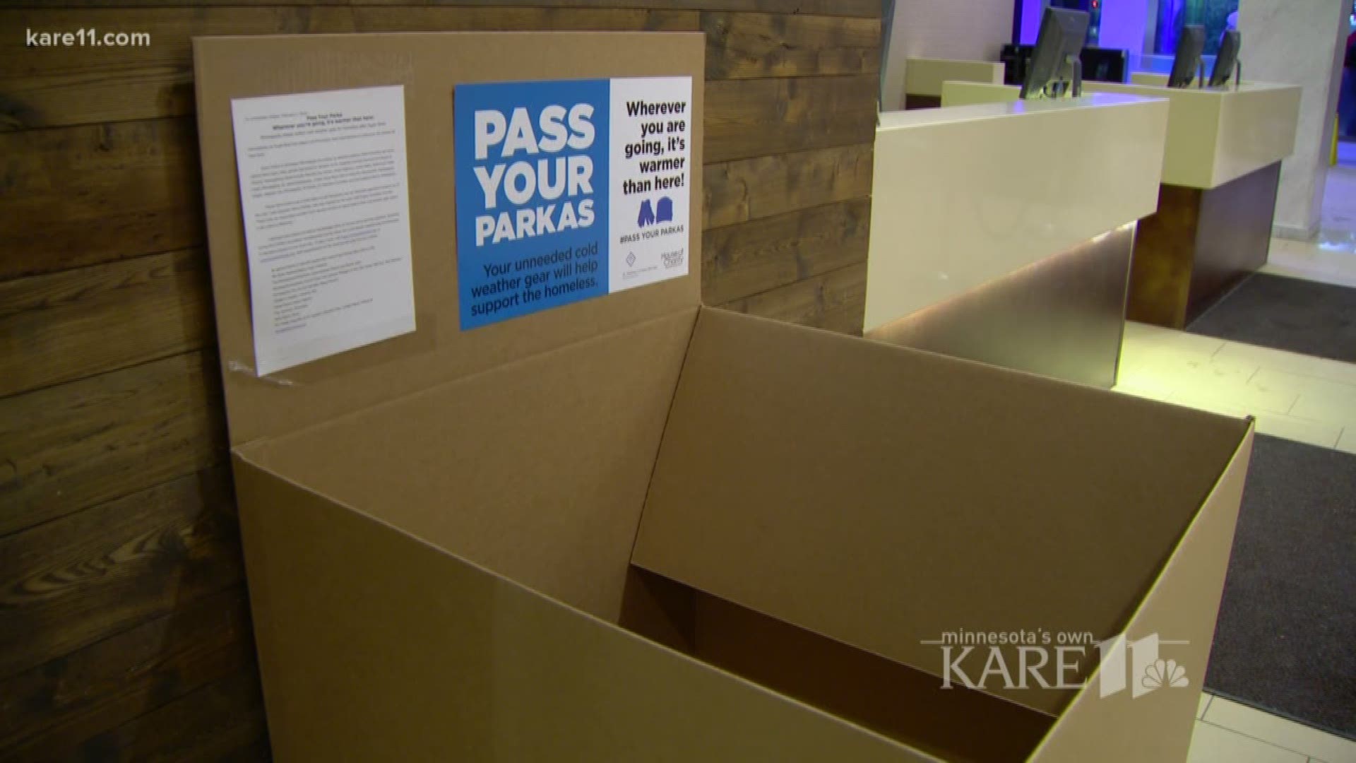 A movement has started in the Twin Cities to encourage visitors who bought cold weather gear that they will not need at home to leave it behind for Twin Cities folks in need. #Passyourparka