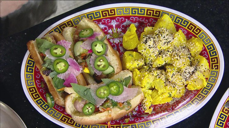 KARE in the Kitchen: Banh Mi Brats from Union Hmong Kitchen