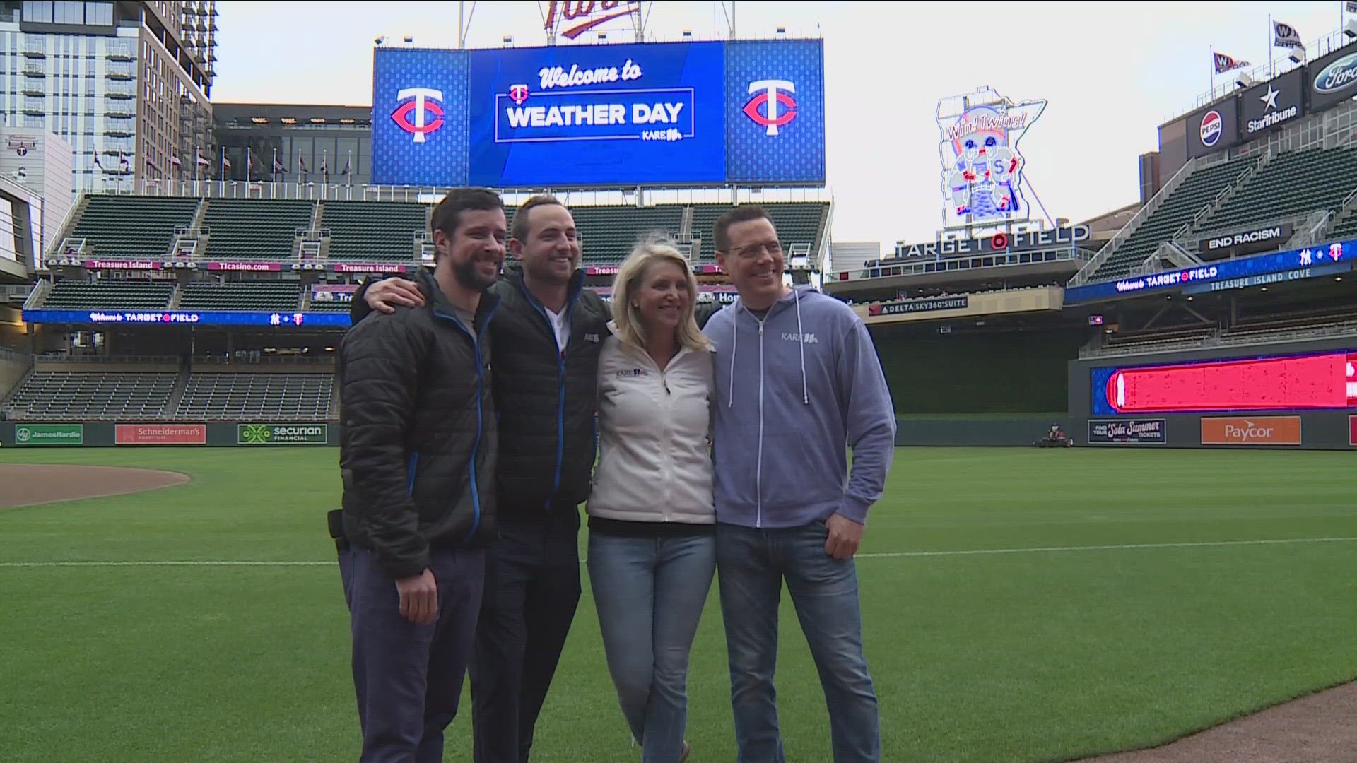 More than 2,000 students were in attendance for KARE 11's Weather Day at Target Field prior to the Twins' game with the Yankees.