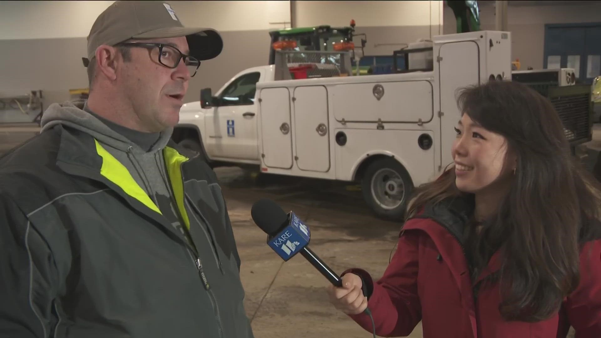 Road Operations Manager Andy Kraemer said Hennepin County's 77 trucks will be on the roads Thursday to clear blowing and drifting snow.