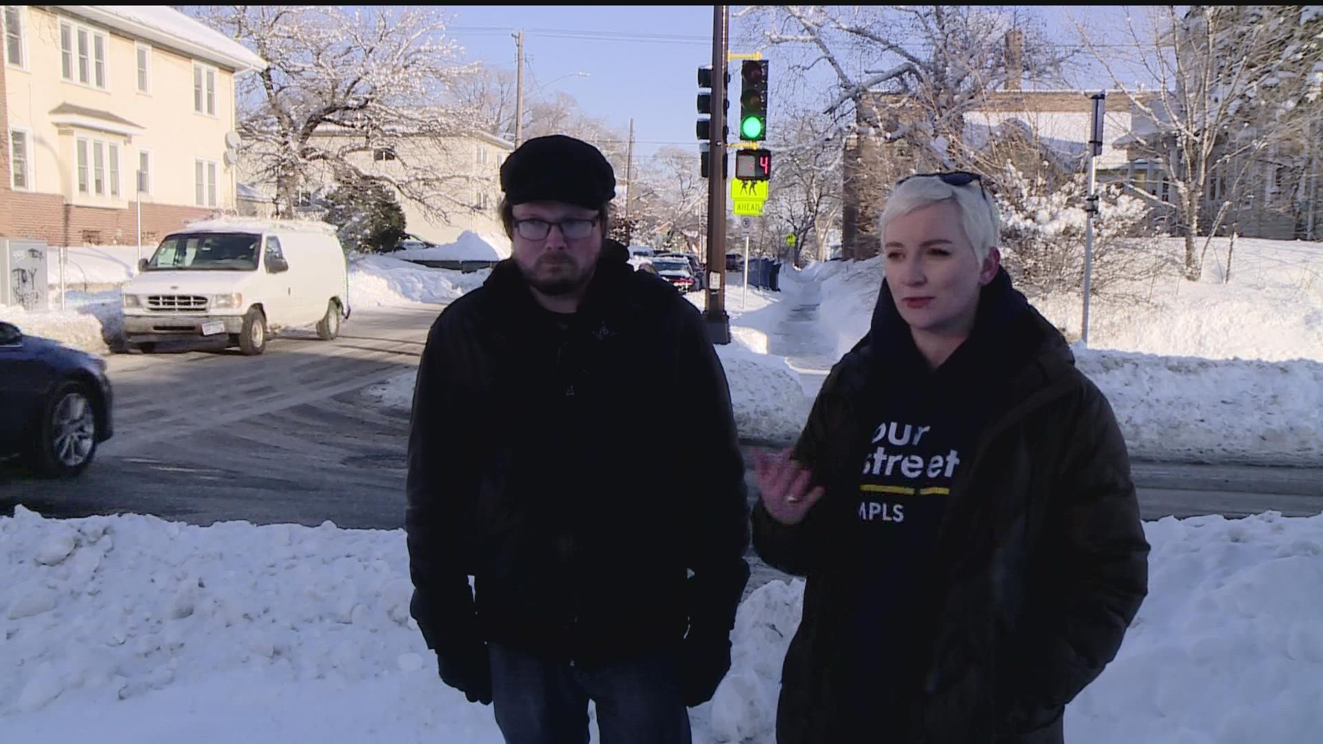 Bloomington is one of the cities that plows their city sidewalks, however, the two largest cities in the state (Minneapolis and St. Paul) don't.