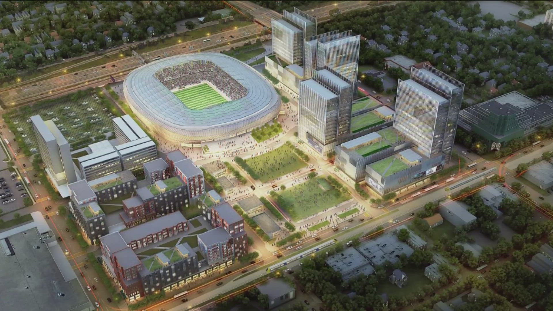 A plan was unveiled Thursday to update the area around Allianz Field in Saint Paul.