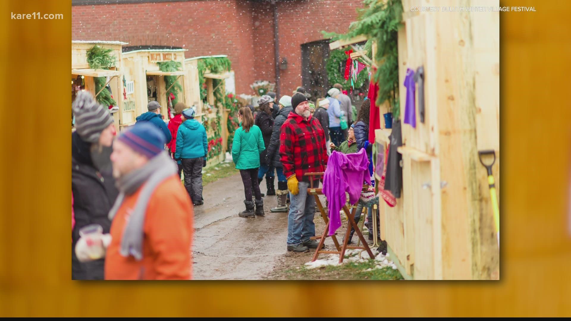 The annual two-day winter market will be held outside at the Duluth Entertainment Convention Center's Harbor Drive along Lake Superior.