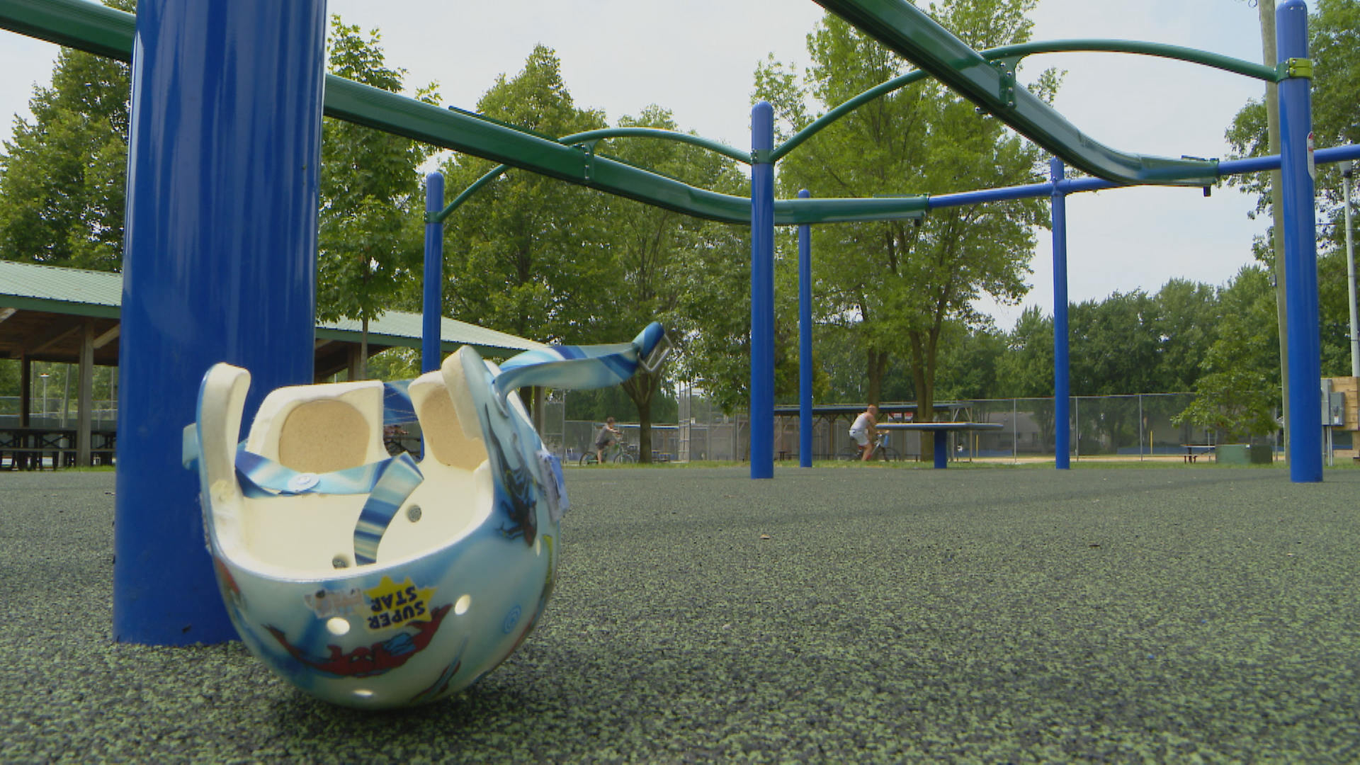 The newly opened inclusive playground in Owatonna features squishy floors and accessible equipment for all abilities.