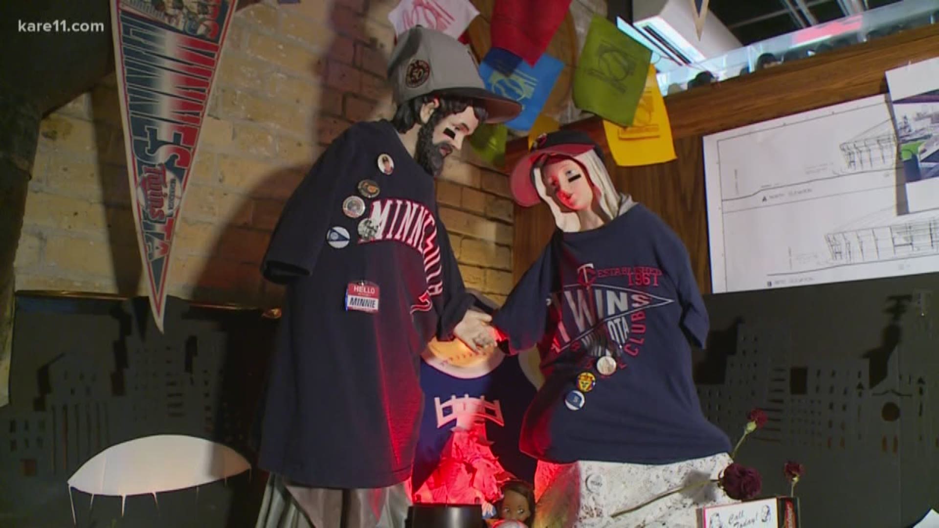 The Twins' recent winning ways coincide with the creation of a shrine to the team at Darby's Pub in the North Loop, and organizers say it's not by accident.