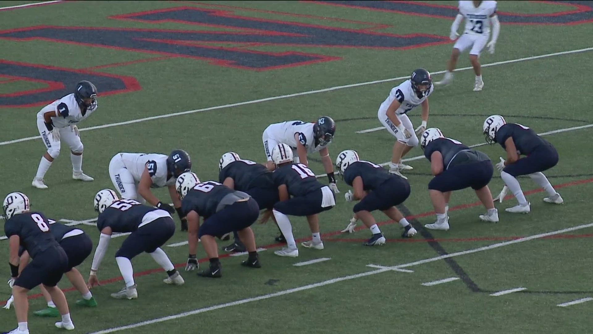 Keep up with the highlights from Friday's high school football matchup!