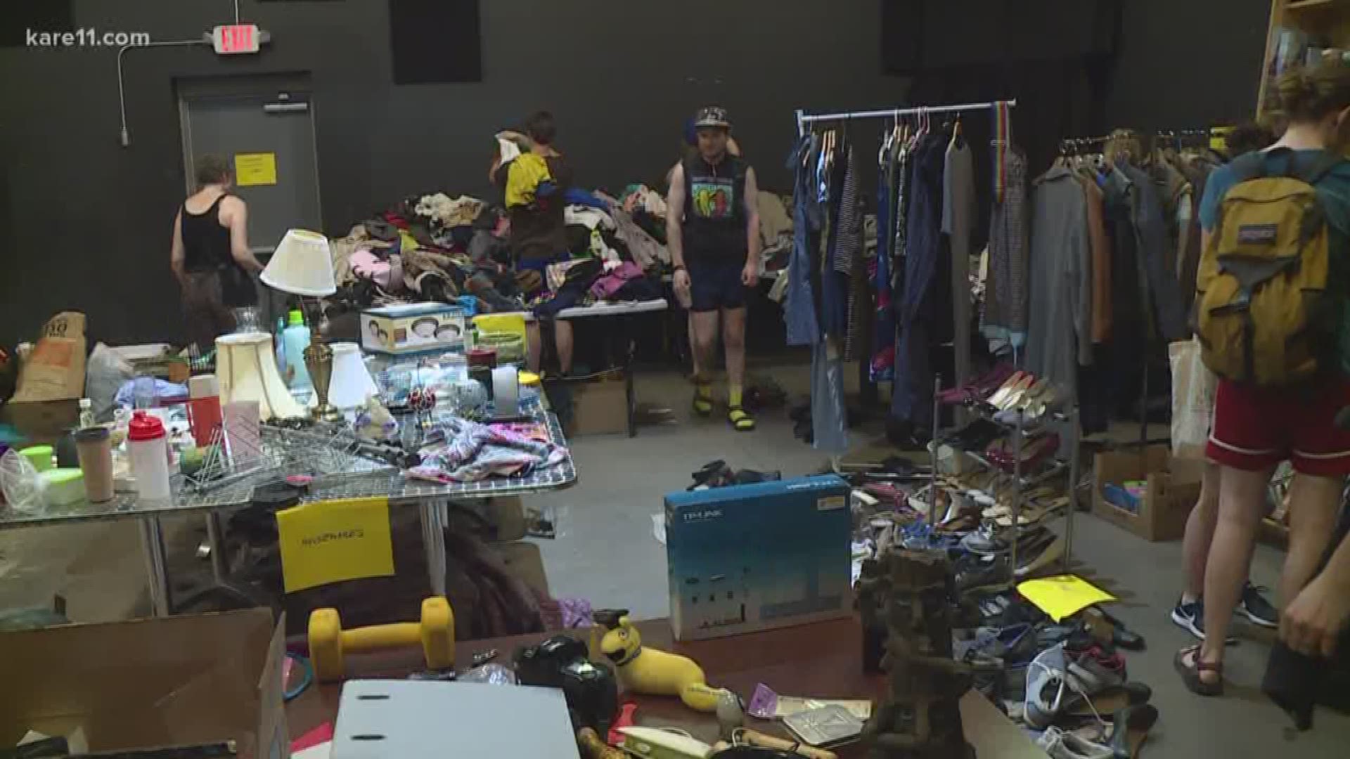 When Alex Uhrich decided to organize a community swap to benefit a local nonprofit, the response was huge. https://kare11.tv/2sjMInd