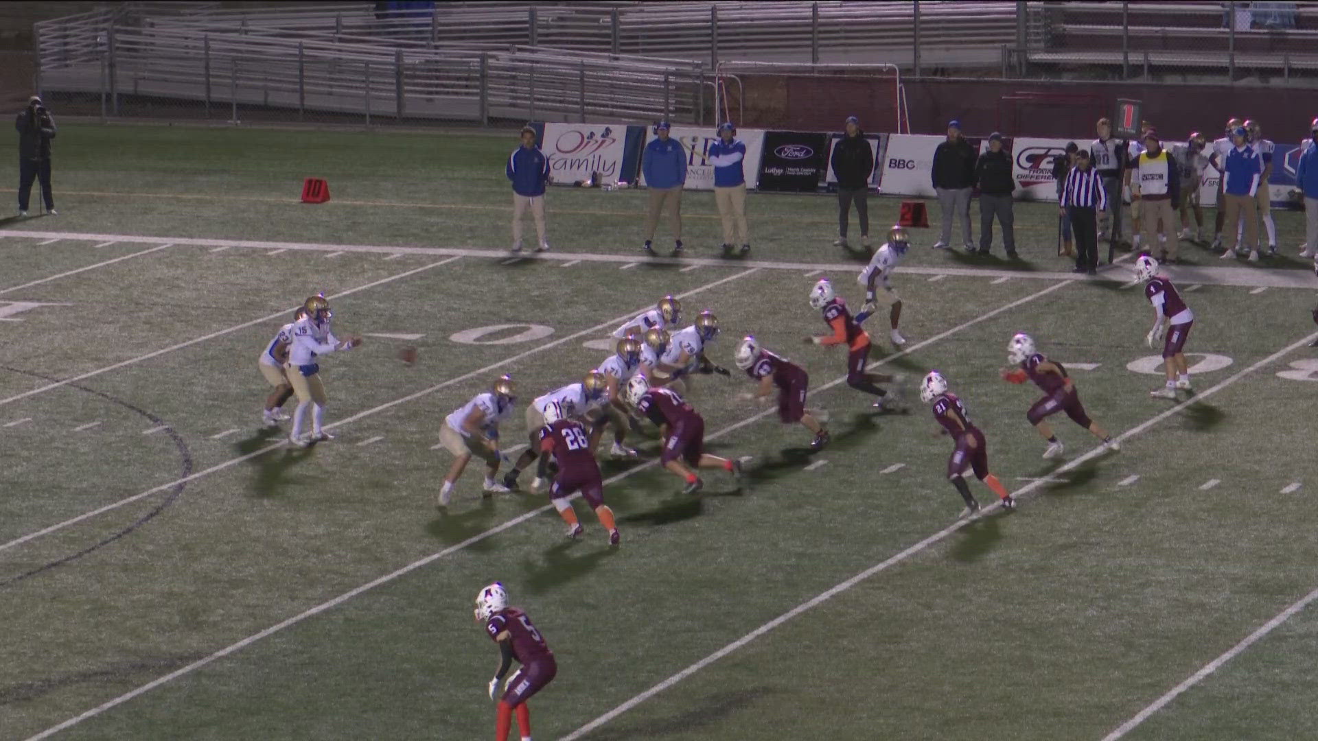 Keep up with the highlights from Friday's high school football matchup!