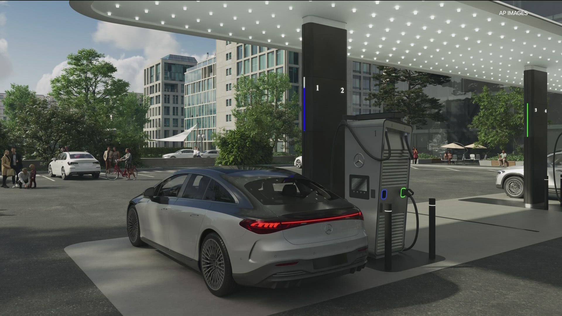 The automaker says it hopes to install 2,000 chargers worldwide by December.