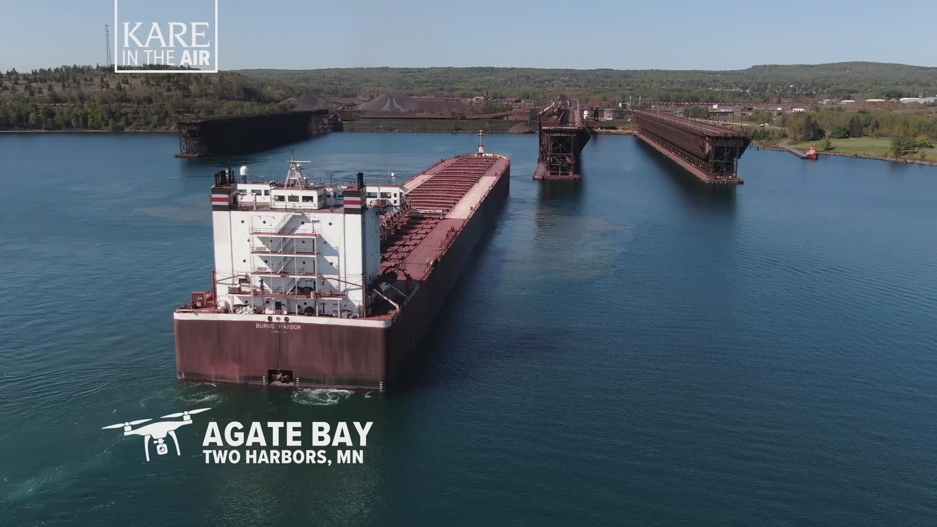 Our drone series takes us over the ore docks on Agate Bay in Two Harbors, an amazing place that has been key in making steel used across the globe.