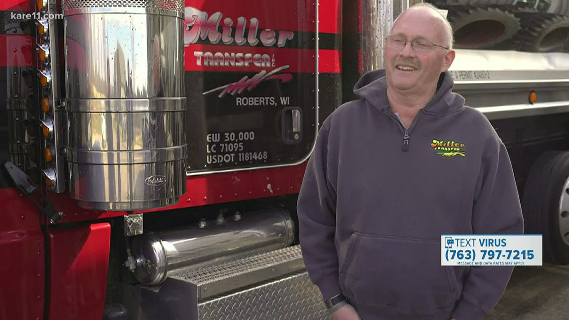 Rich Miller, a milk truck driver for Ellsworth Coop Creamery put in $5000 of his own money to start a fund to buy cheese curds for food shelves.