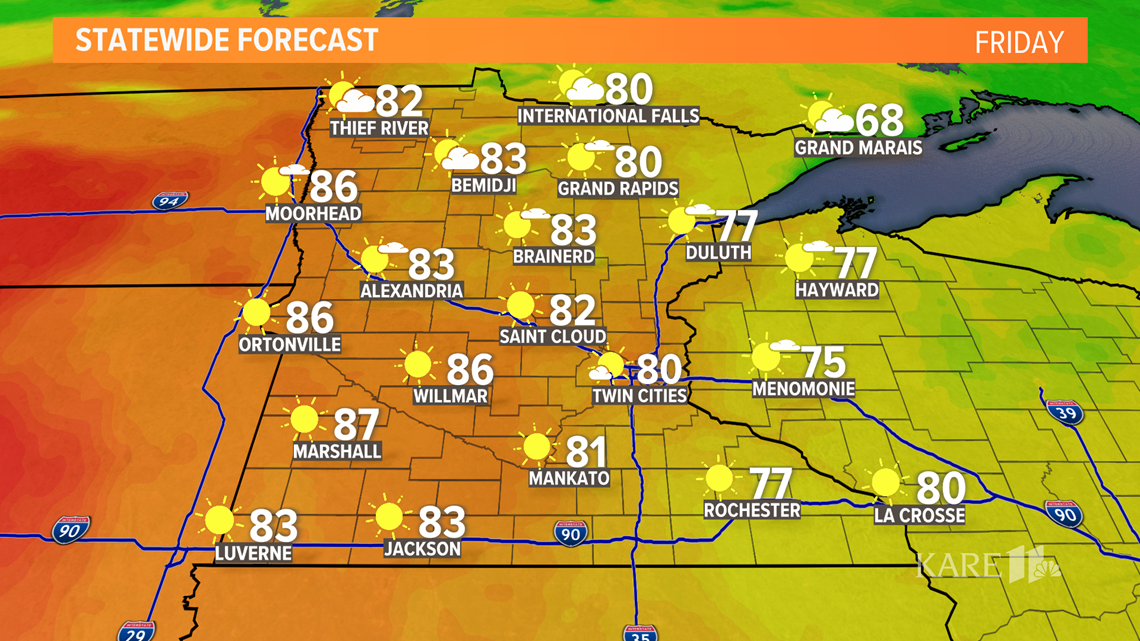 Current weather forecast in the Twin Cities | kare11.com