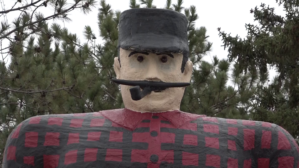 Bemidji's iconic Paul Bunyan statue dealing with 'broken arm'