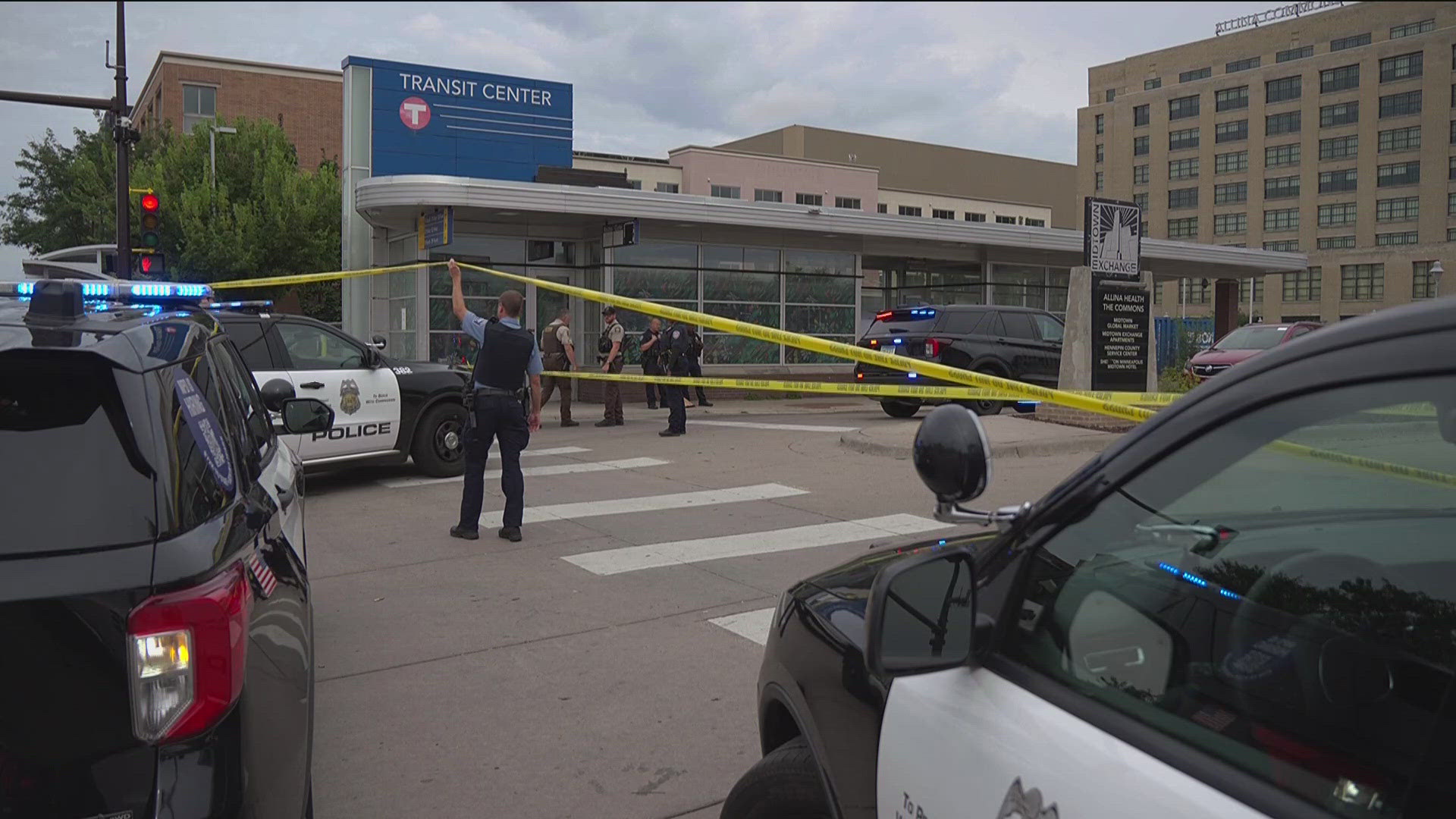 Authorities are searching for the man responsible for shooting and killing a 32-year-old at a bus station in south Minneapolis on Tuesday afternoon.