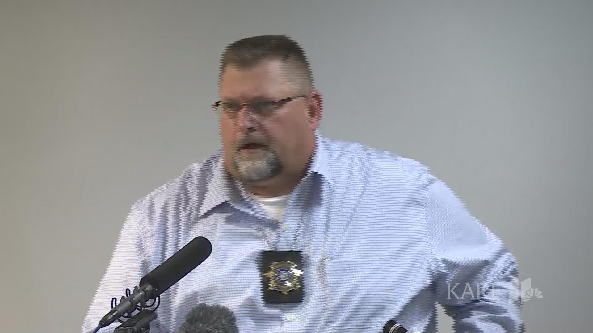 Officials are holding a press conference to update the public after four Minnesotans were found dead in an abandoned vehicle near the town of Sheridan, Wisconsin.