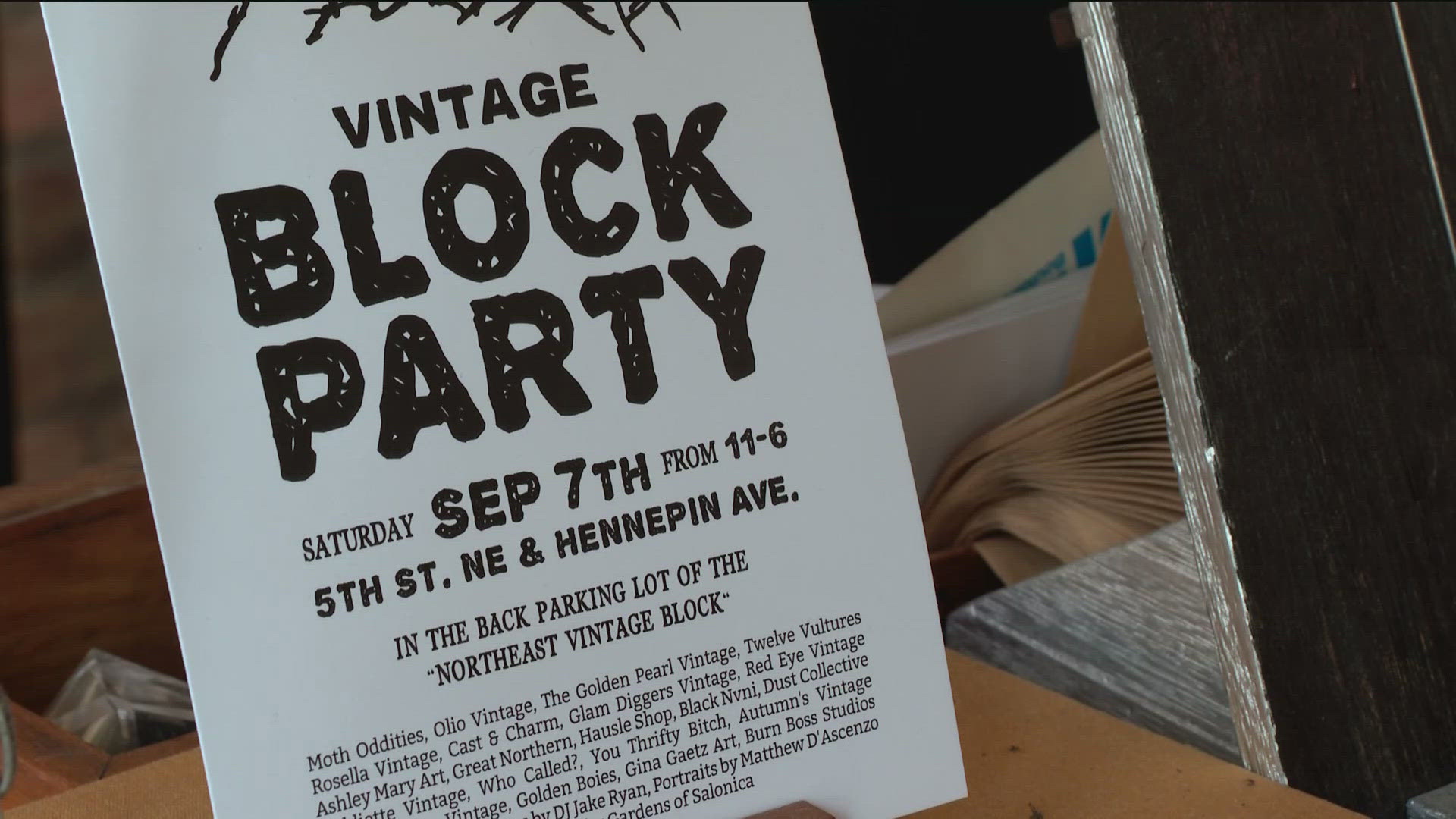 More than 20 artists and vintage vendors will participate in The Vintage Block Party this weekend in northeast Minneapolis.