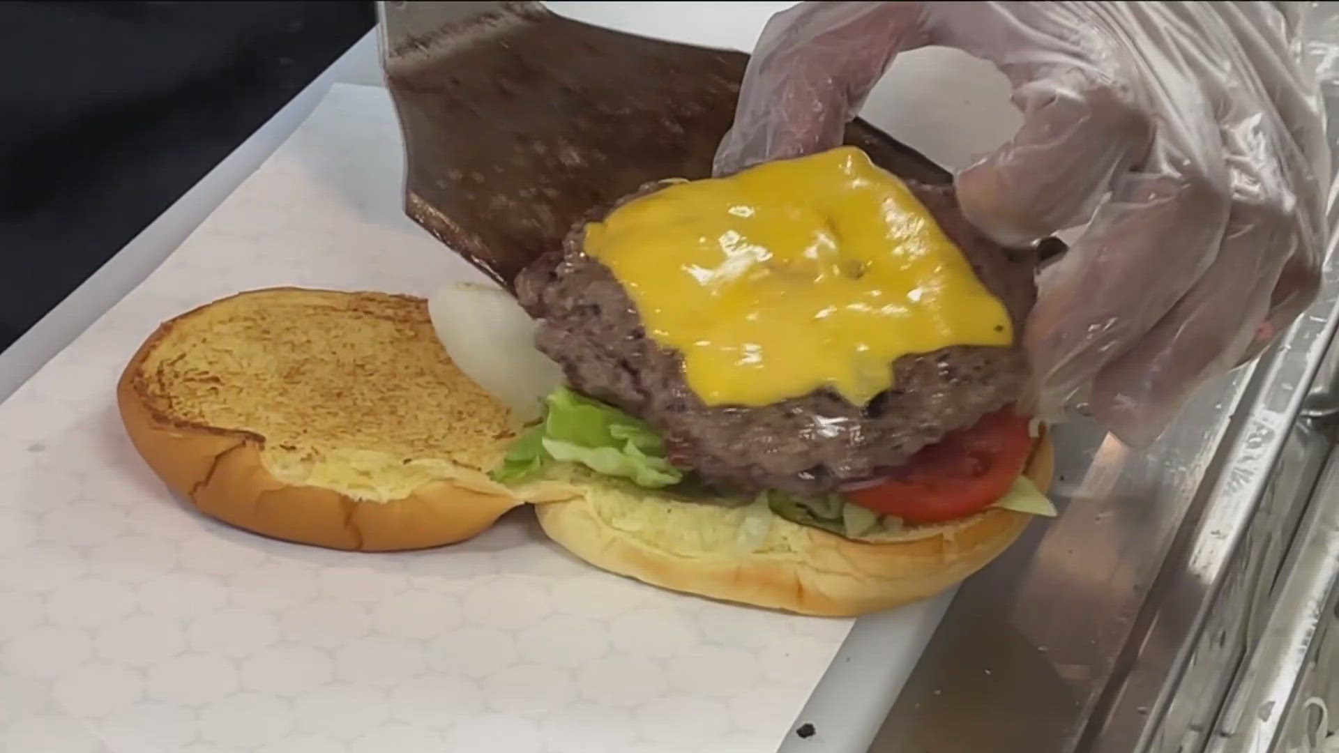 Co-owner Luke Derheim joined KARE 11 Saturday to discuss the new burger joint.