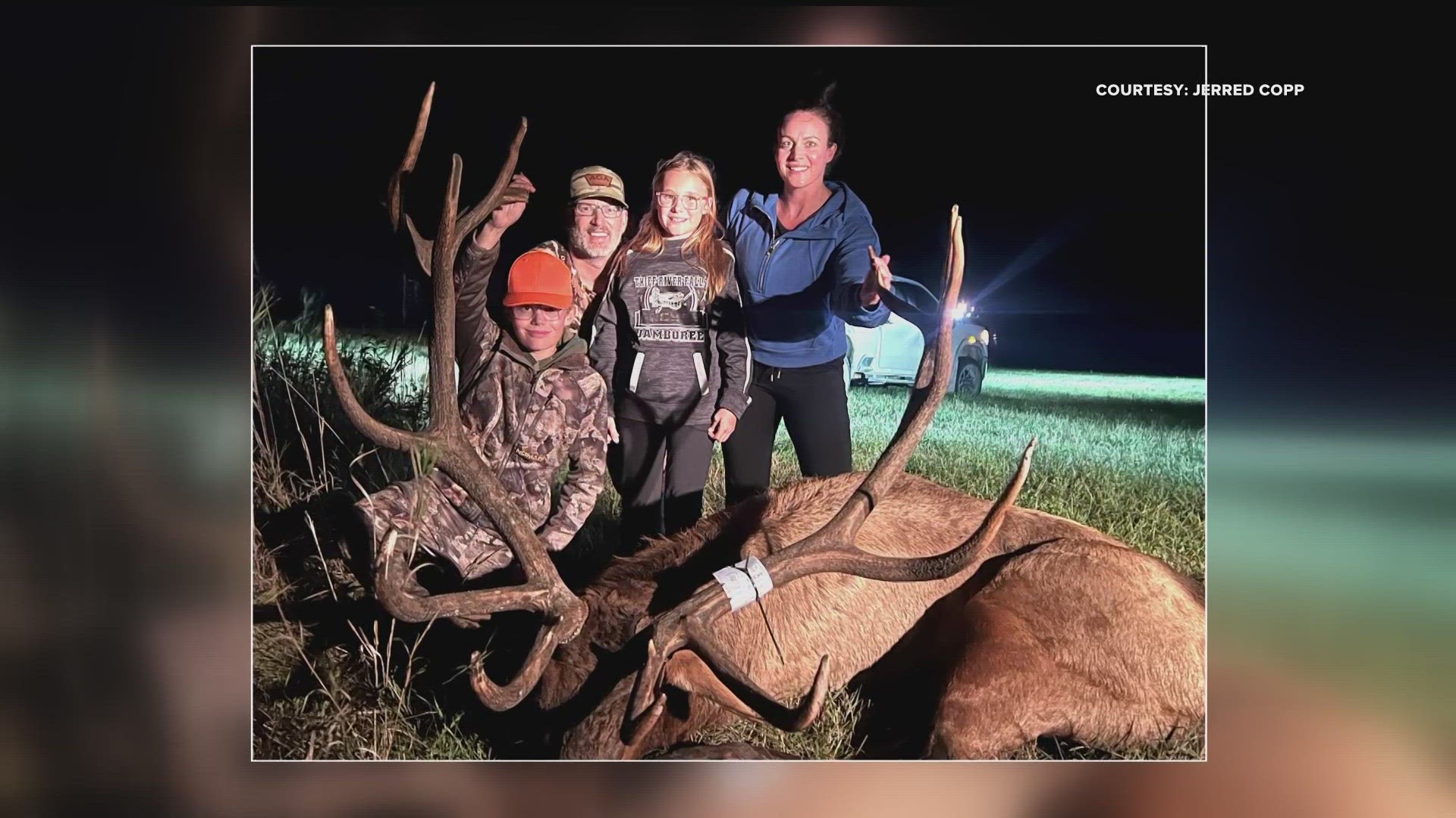 His dad says hockey comes first for 13-year-old Ryker Copp, but hunting is a close second. That may change after the teen from Warren, MN bagged a huge elk Sunday.
