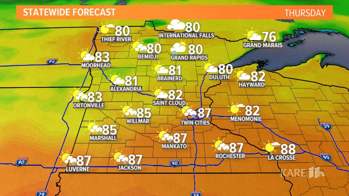 Current weather forecast in the Twin Cities | kare11.com